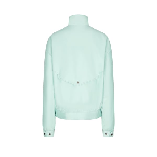 Rev Leather Jacket In Blue