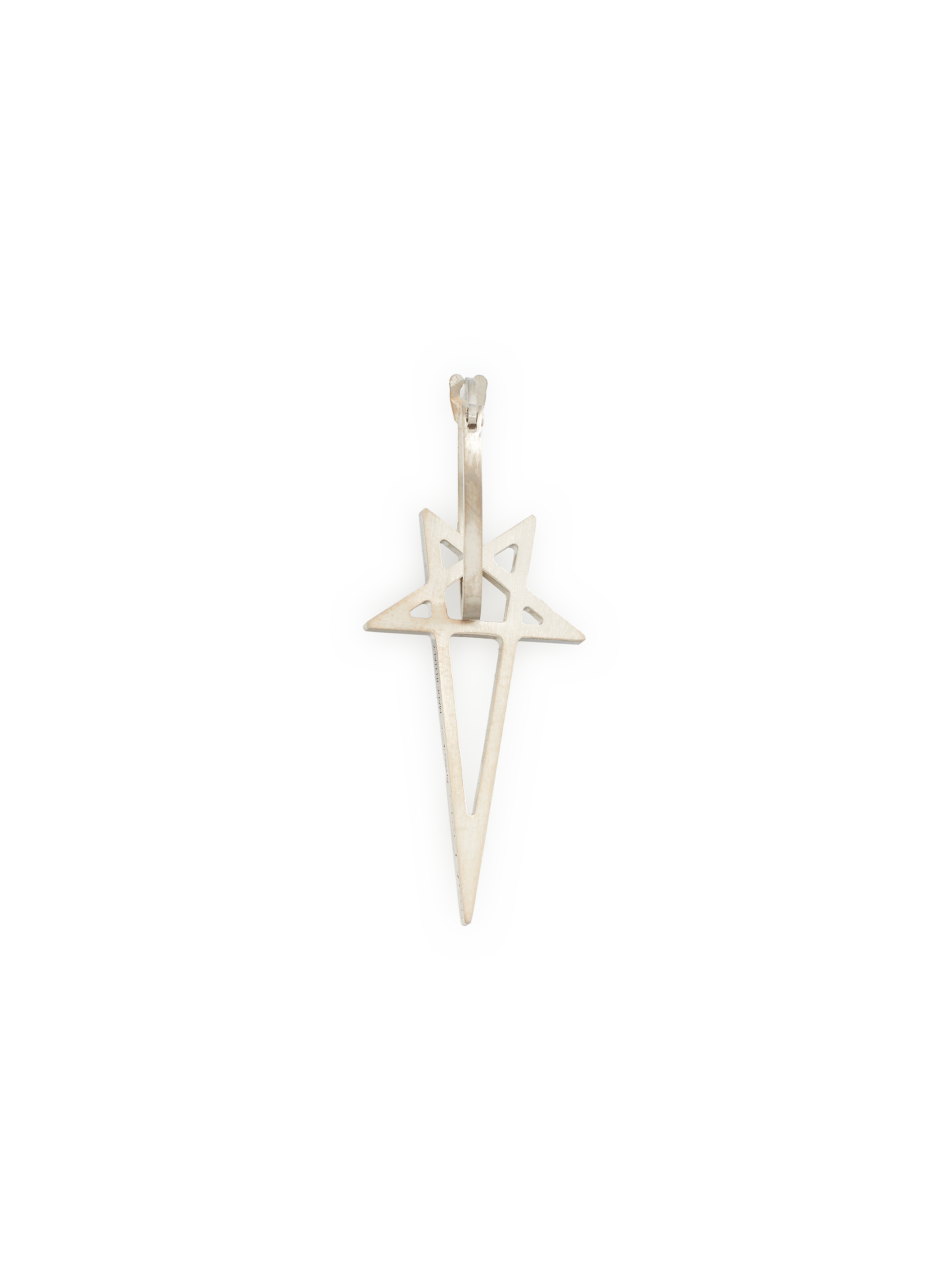 RICK OWENS Boucle d'oreille en argent  Argent