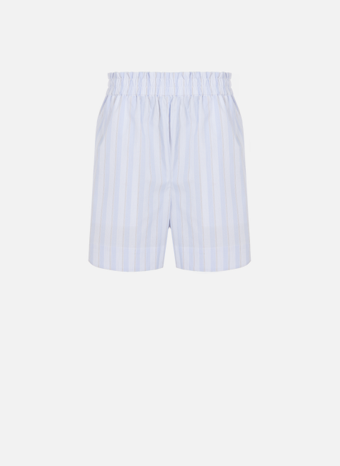 Striped cotton shorts BlueREMAIN 