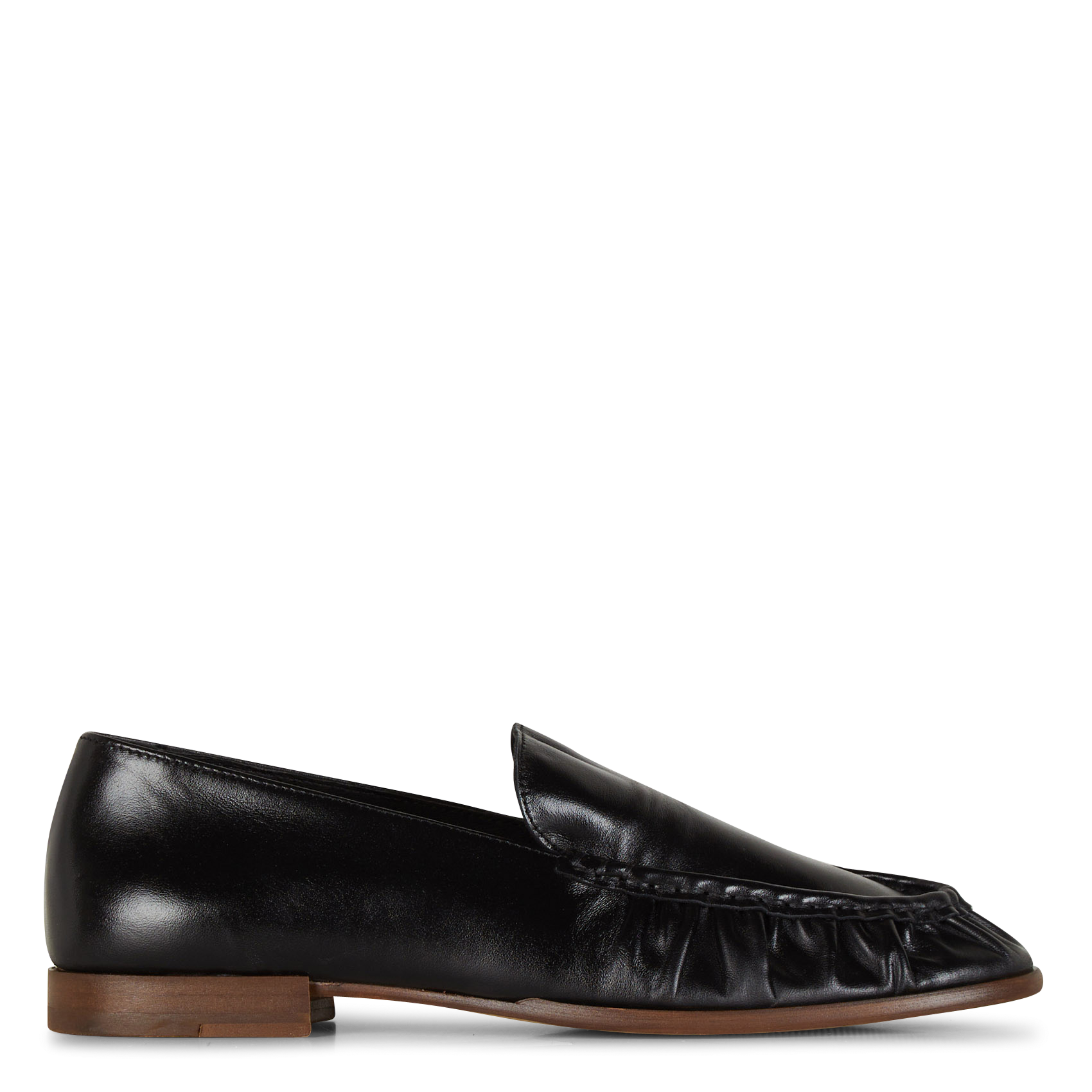 SESSUN Mocassins plats en cuir ayano Noir