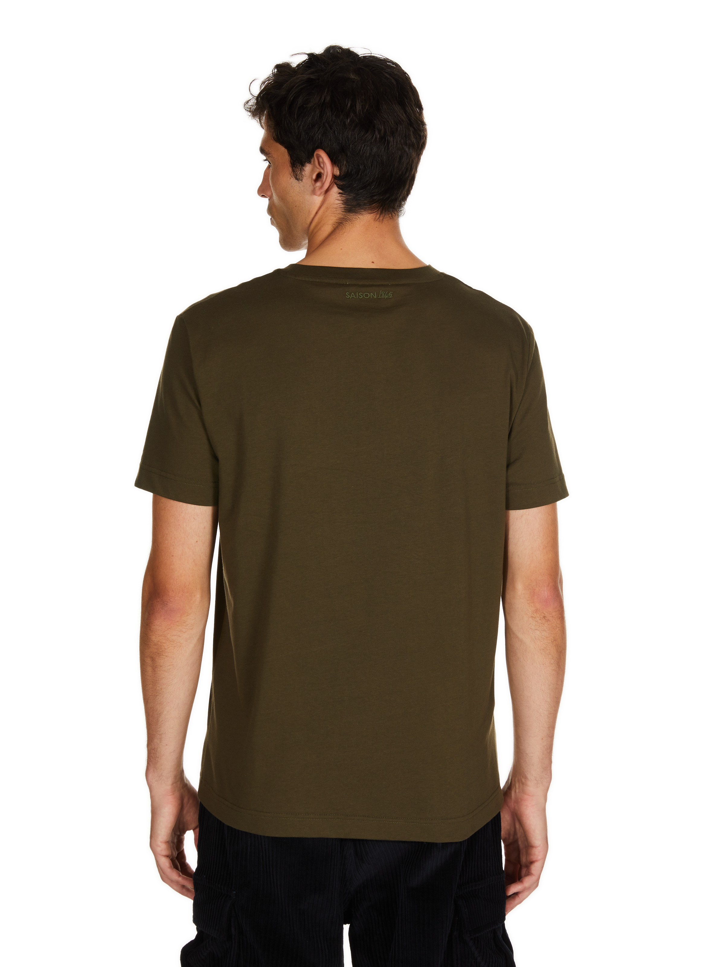 Round-neck T-shirt SAISON 1865 Khaki