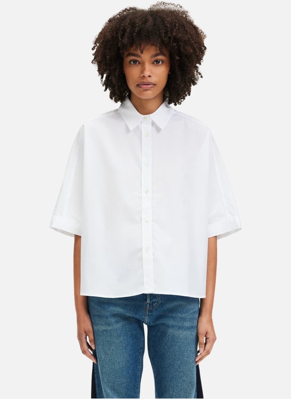 Chemise oversize en popeline - uren Blanc by PABLO PABLO Chemise oversize en popeline - uren Blanc