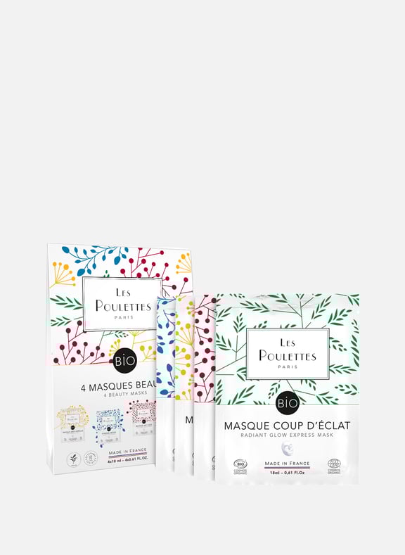 Coffret 4 masques by LES POULETTES LES POULETTES Coffret 4 masques