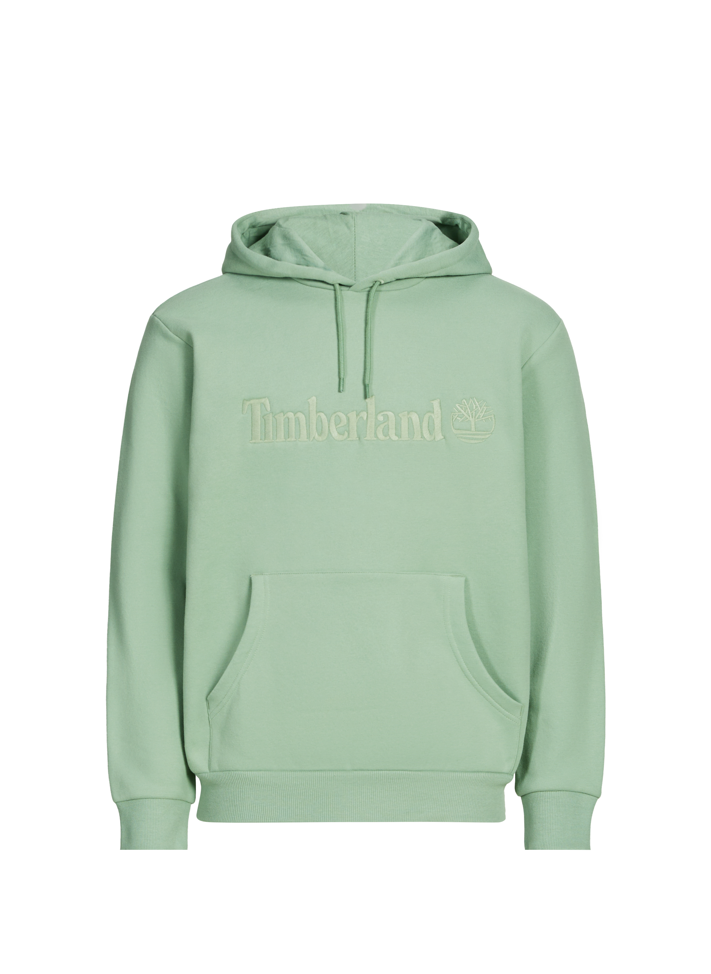 Straight embroidered sweatshirt in mixed cotton TIMBERLAND Green