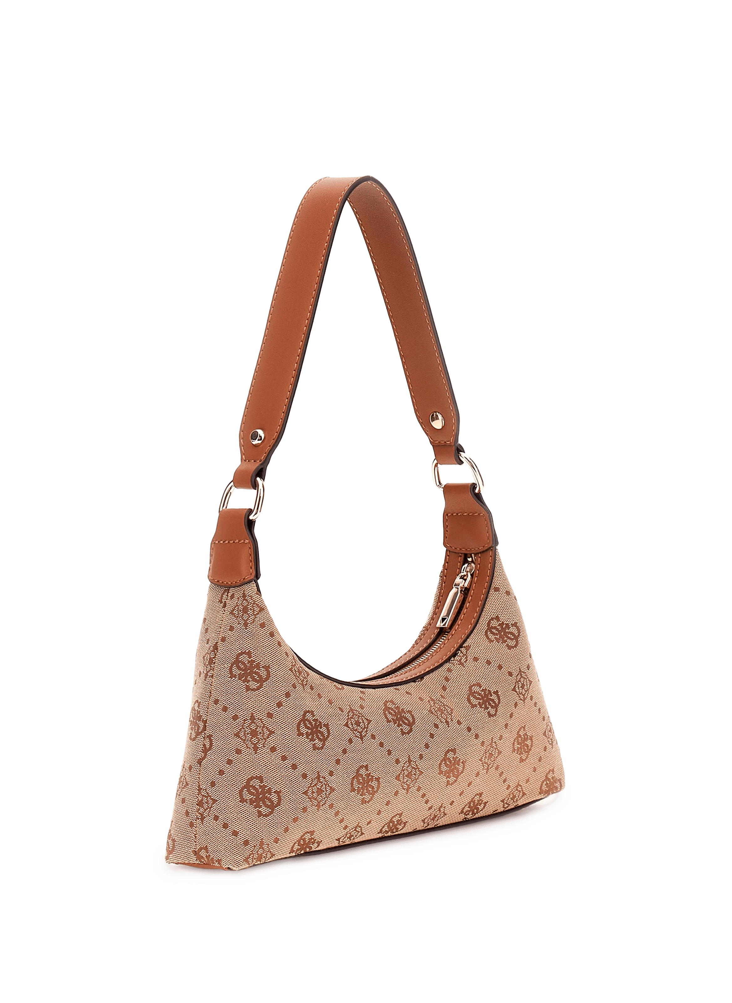 Sac à main Neda à logo GUESS Marron