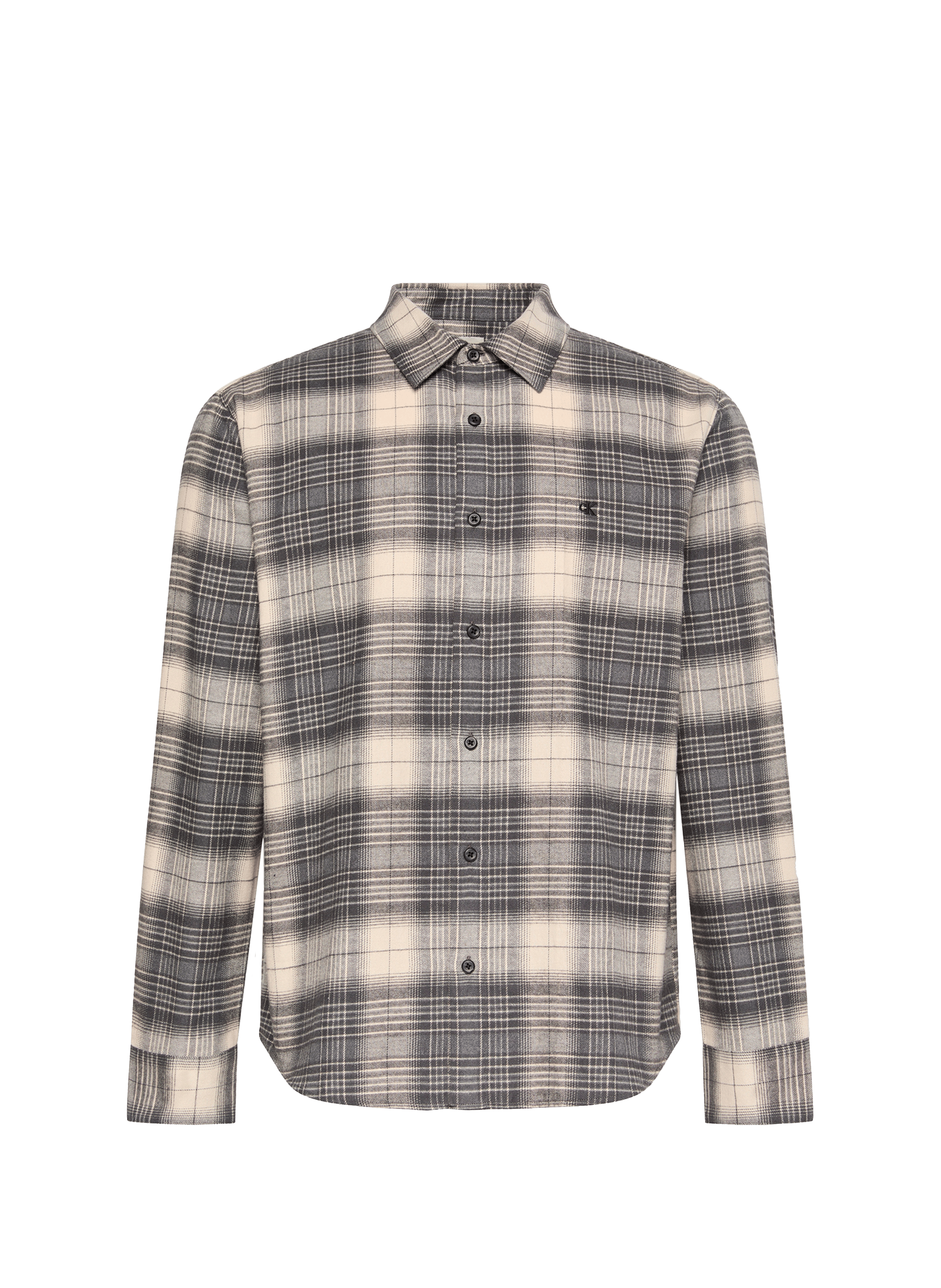 Chemise à carreaux en coton CALVIN KLEIN Noir