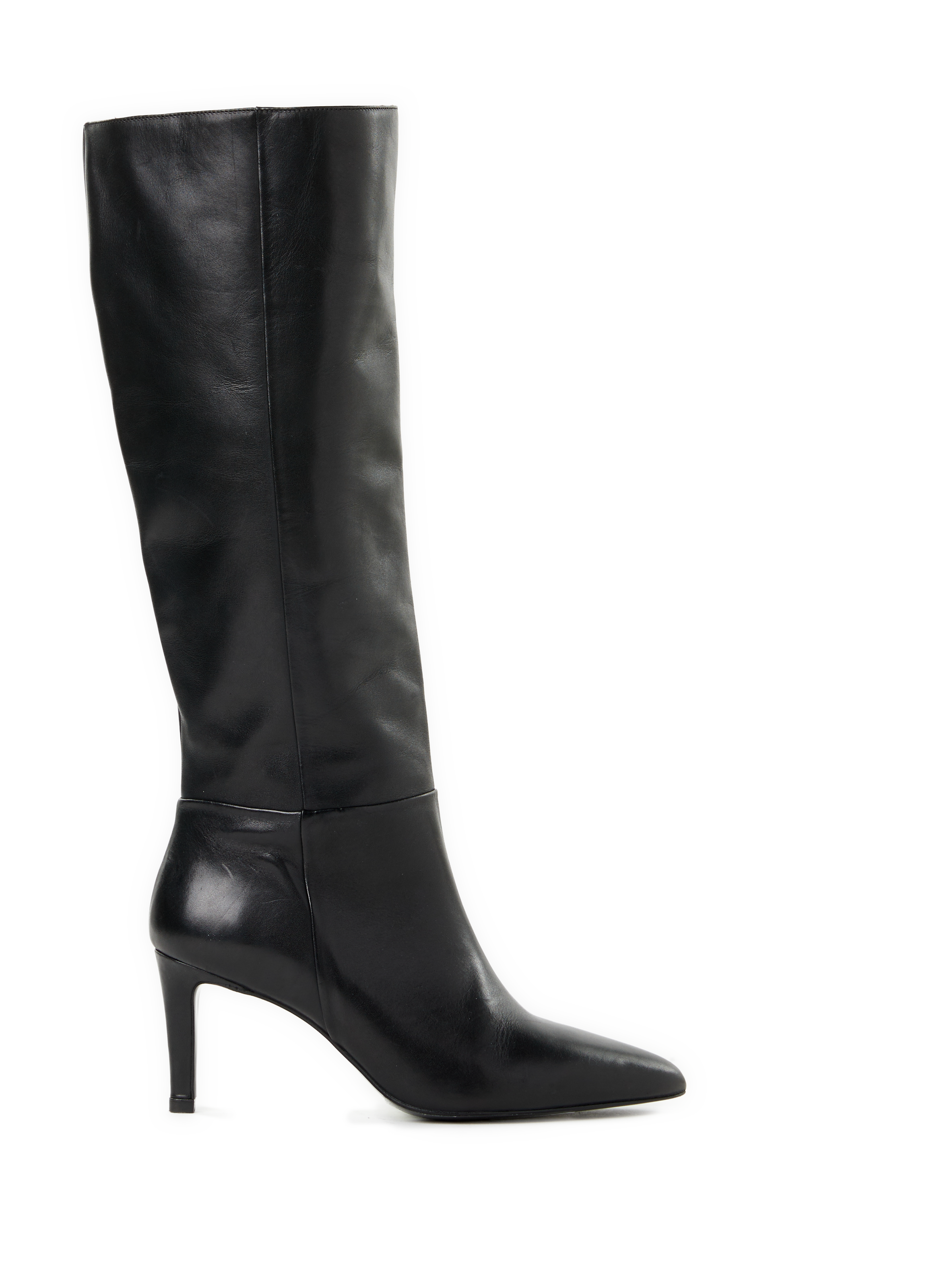 SAISON 1865 Bottes à talons aiguilles en cuir Dario Noir