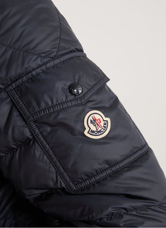 Short hooded puffer jacket Najan | Blue by MONCLER Short hooded puffer jacket Najan Blue