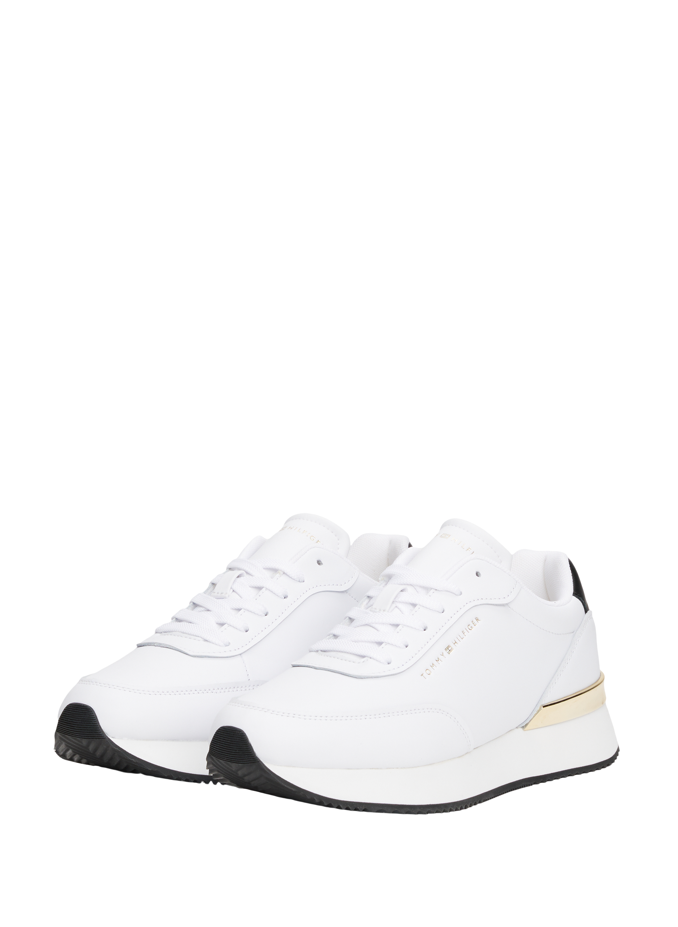 Chunky leather sneakers TOMMY HILFIGER White