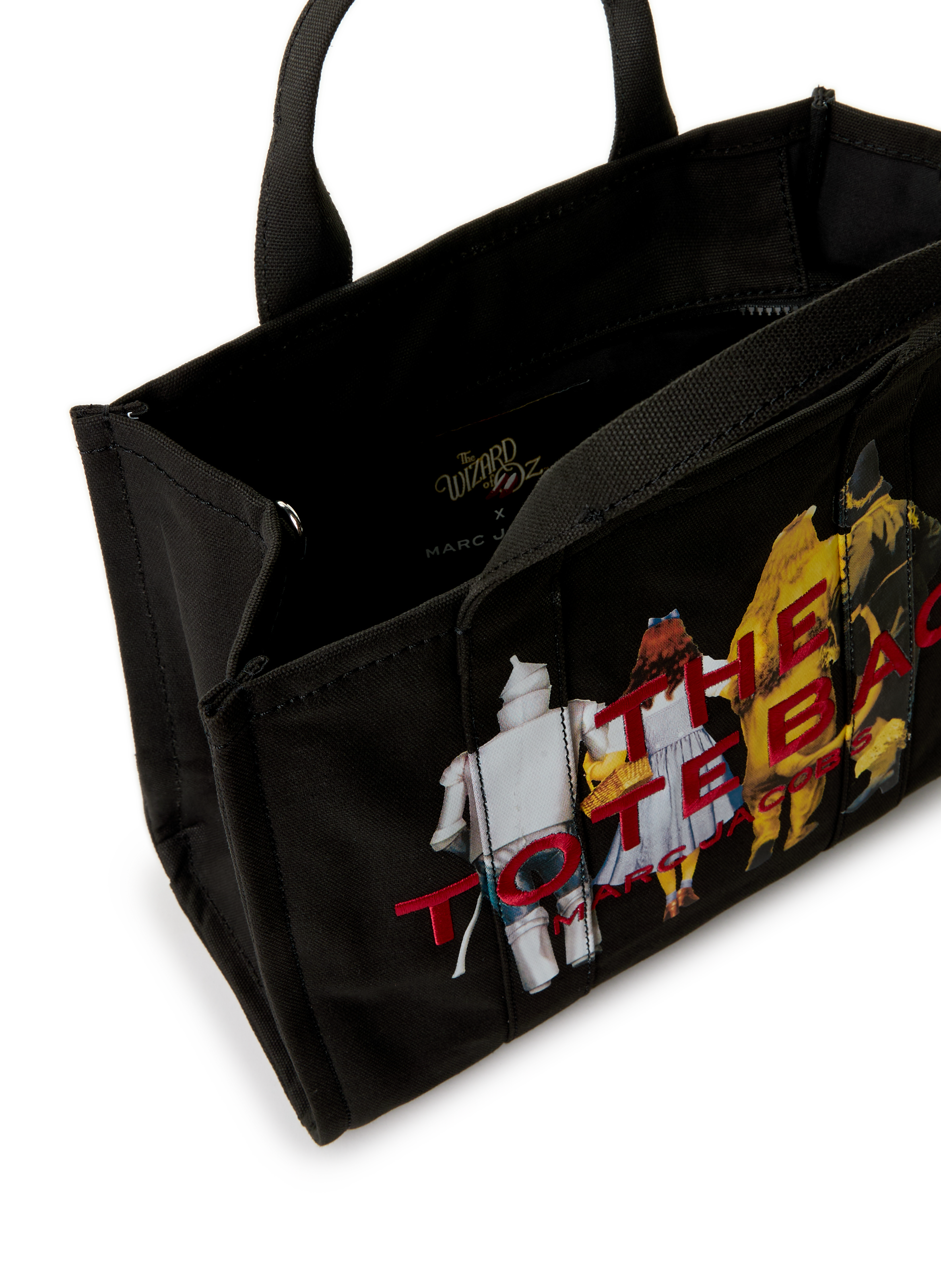 Sac cabas moyen en coton Les Amis de Dorothy MARC JACOBS Noir