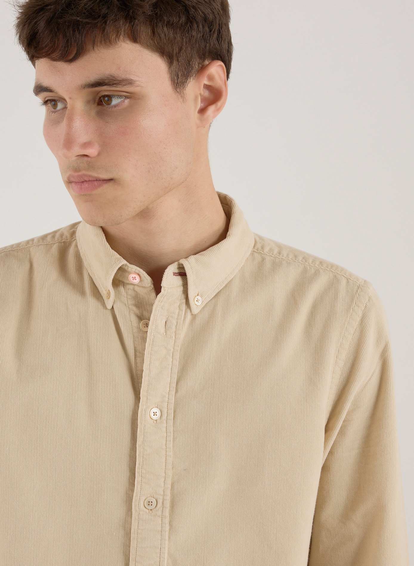 Straight shirt with American collar in cotton PAUL SMITH Beige