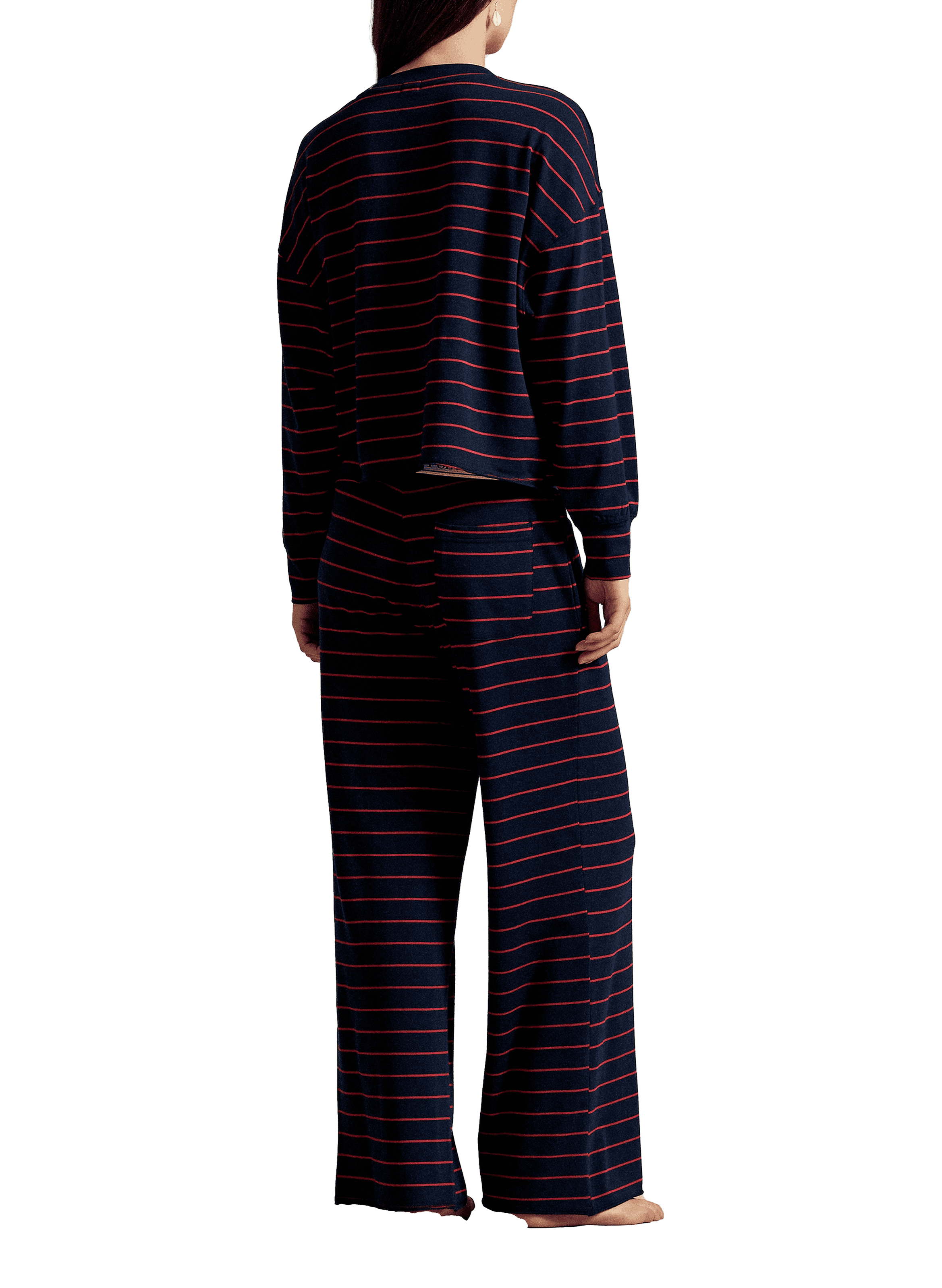 Ensemble de pyjama à rayures POLO RALPH LAUREN Bleu