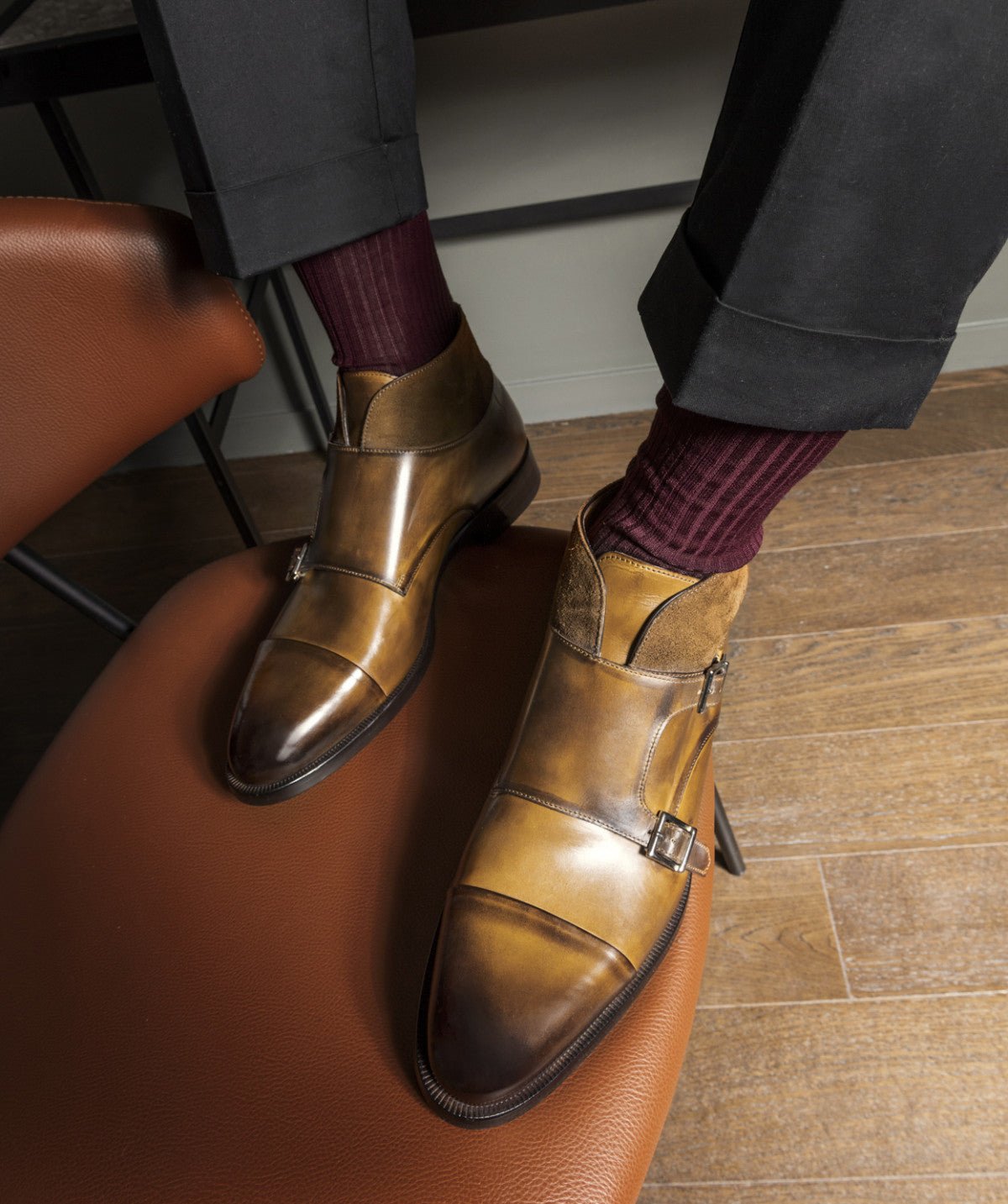 Boucles leonardo FINSBURY Marron