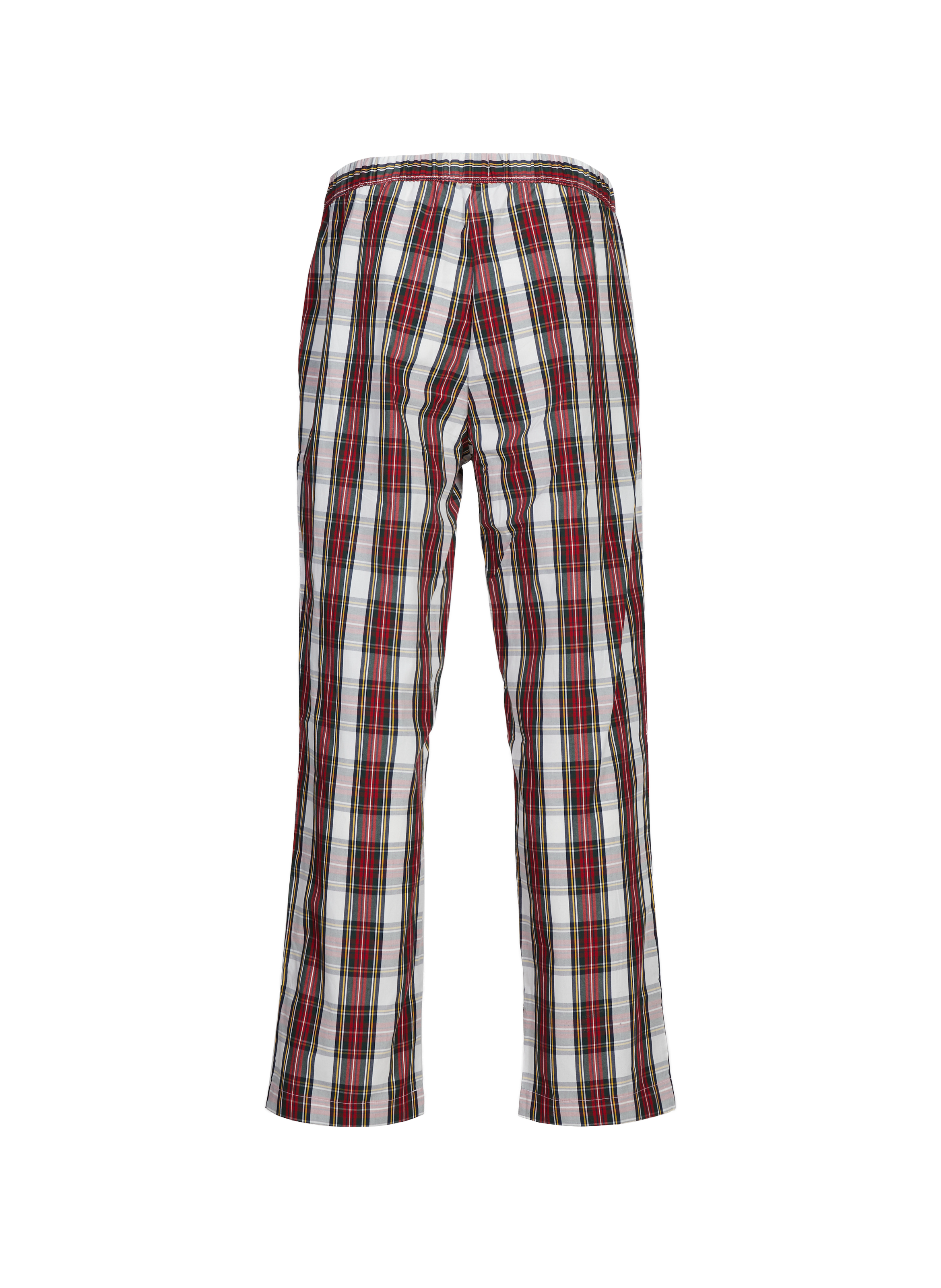 Checked cotton pajama set LACOSTE Red