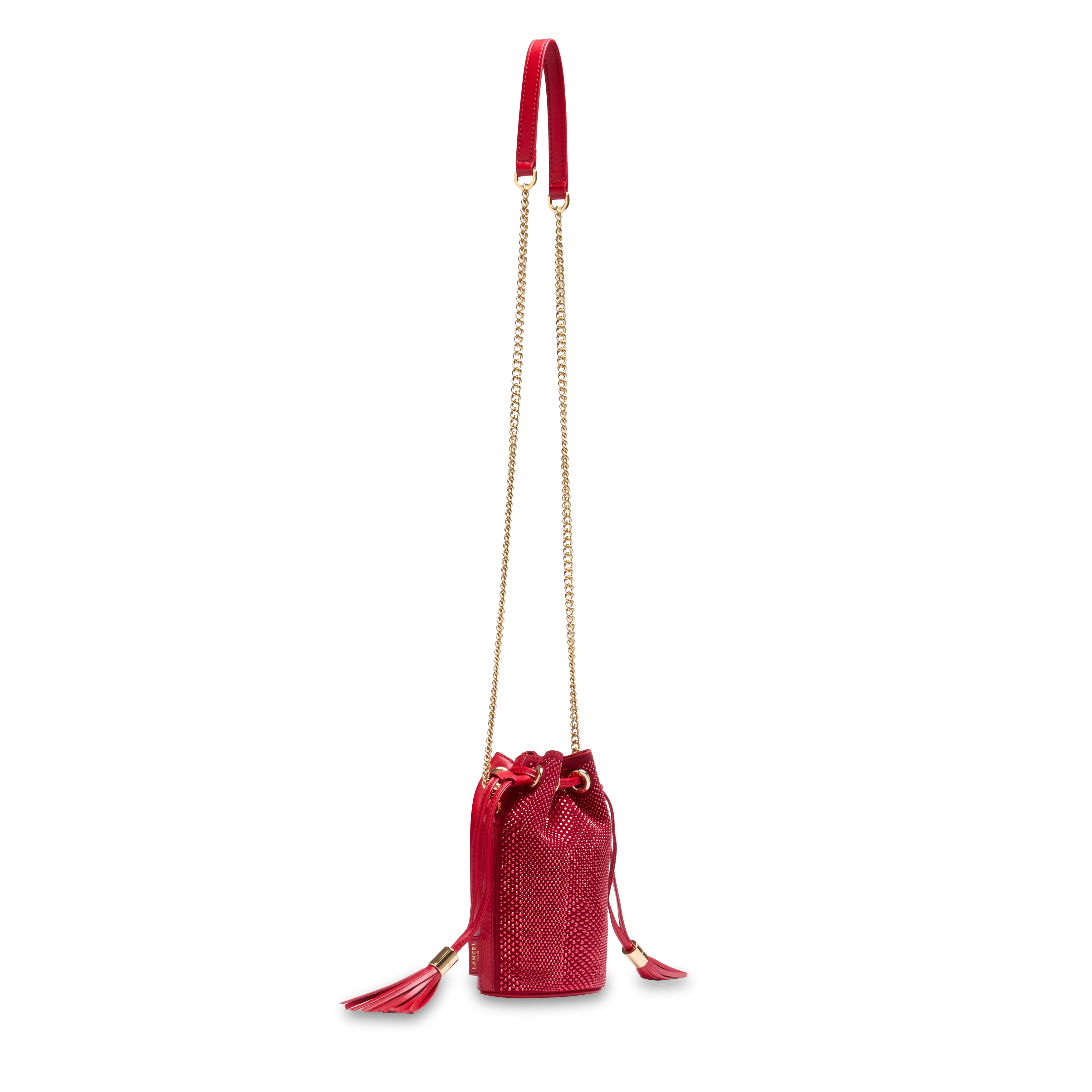 Mini sac seau premier flirt de lancel en cuir LANCEL Rouge