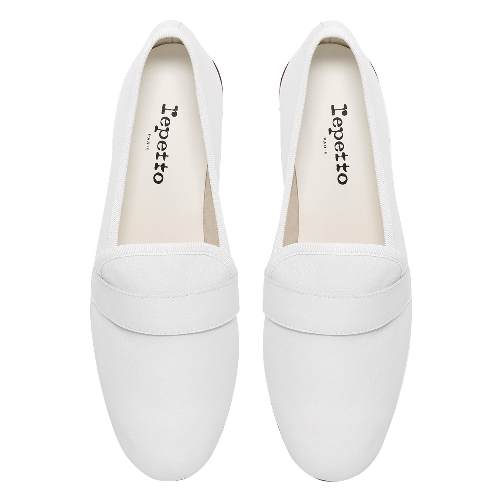 Mocassins en cuir michael REPETTO Blanc