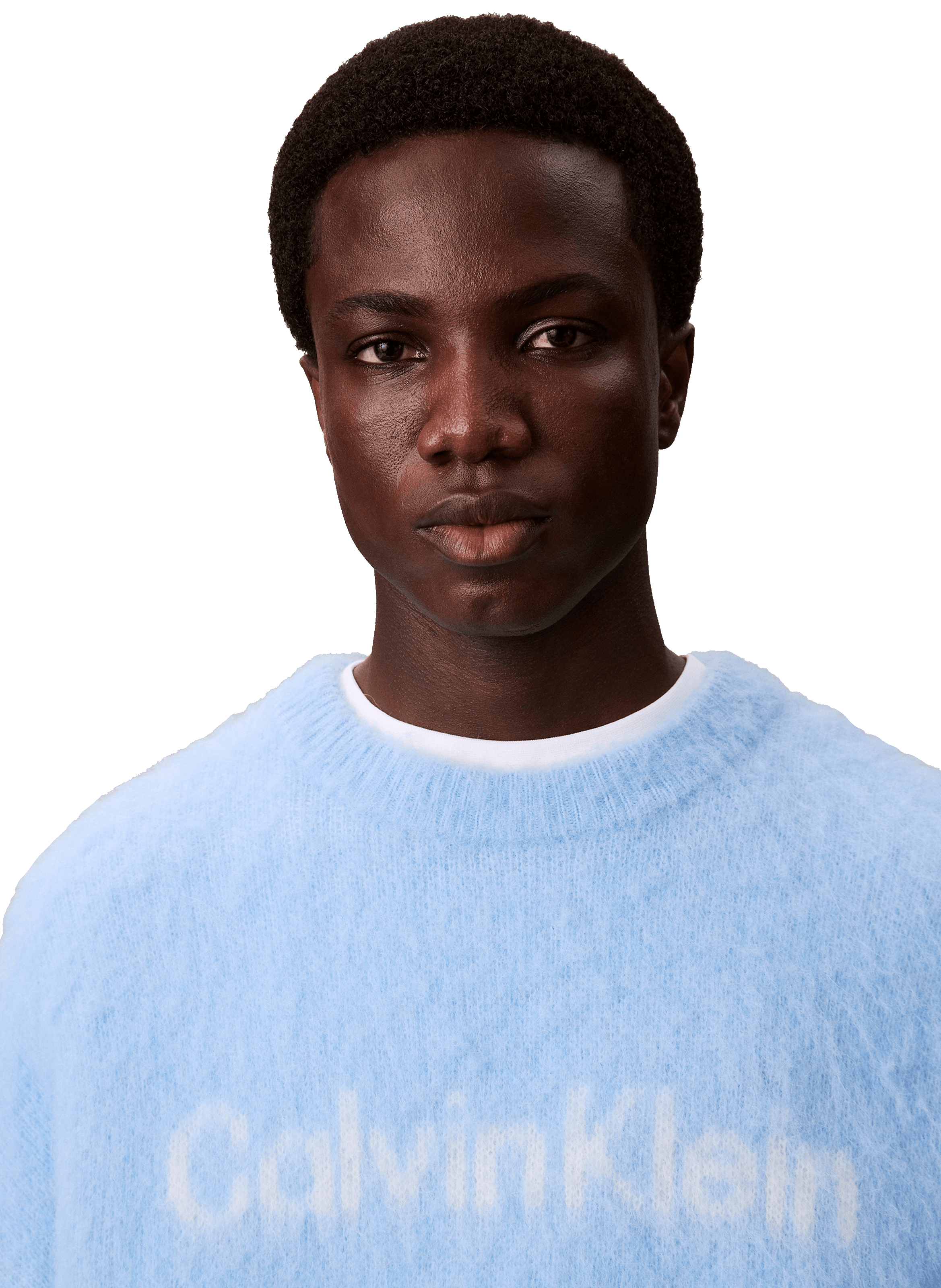 Wool-blend logo jumper CALVIN KLEIN Blue