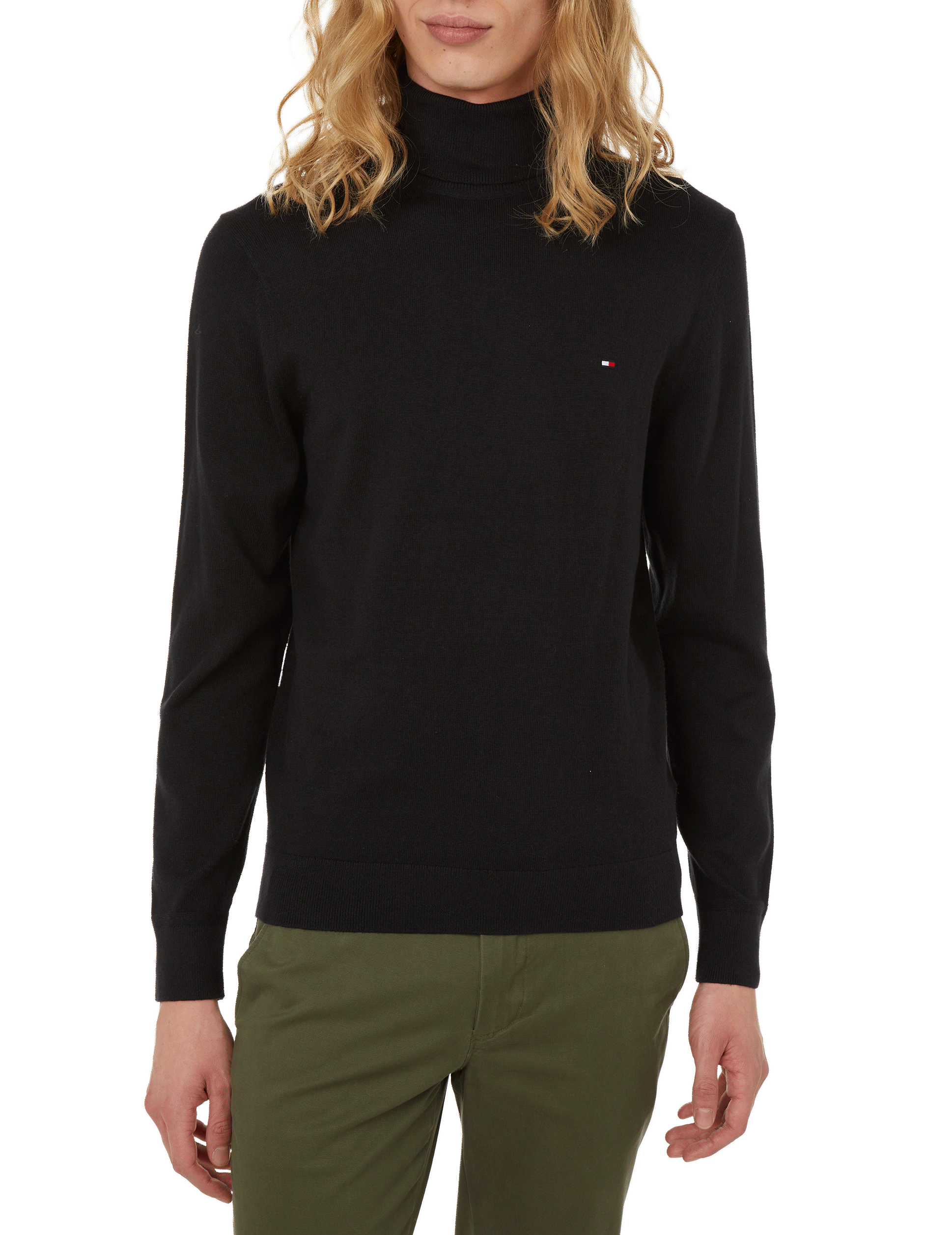 TOMMY HILFIGER Pull col roulé Noir