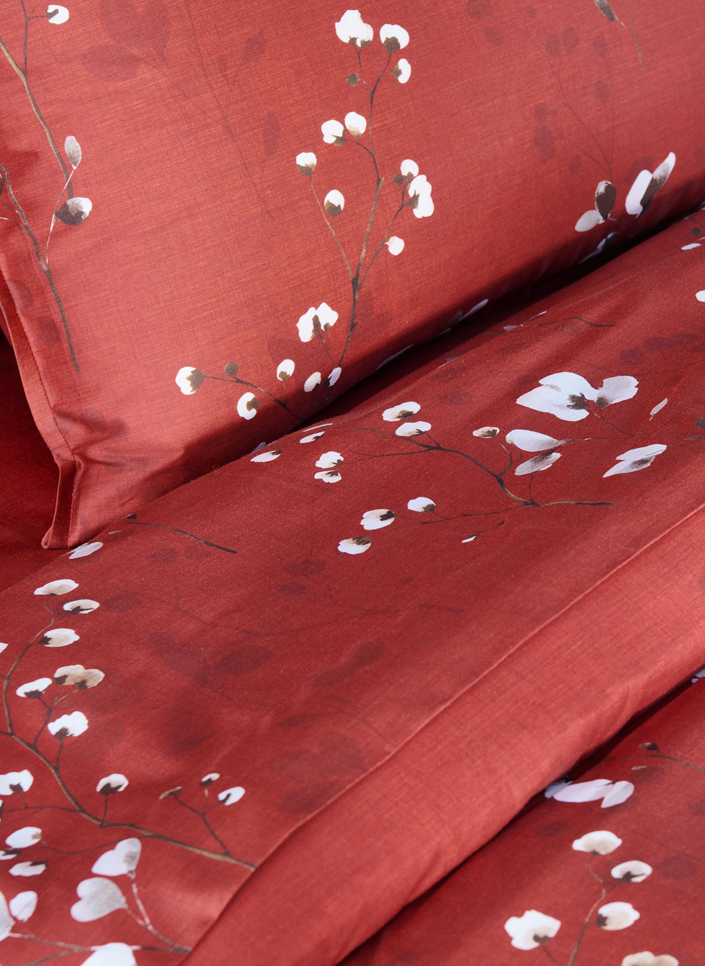 Housse de couette minimaliste ANNE DE SOLENE Rouge