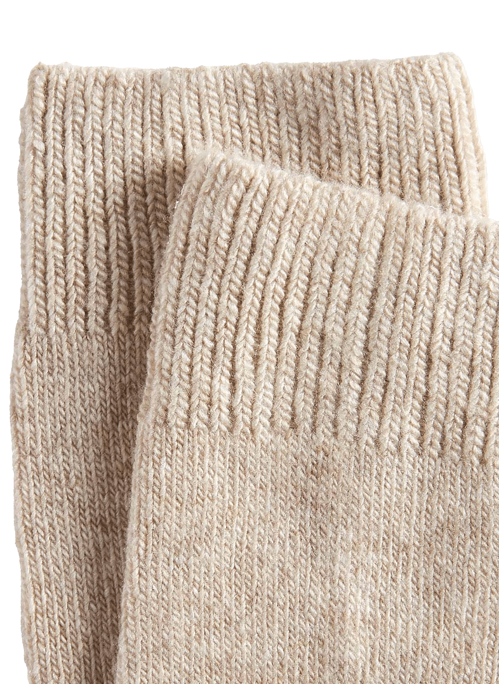 Ribbed mid-calf socks LE BOURGET Beige