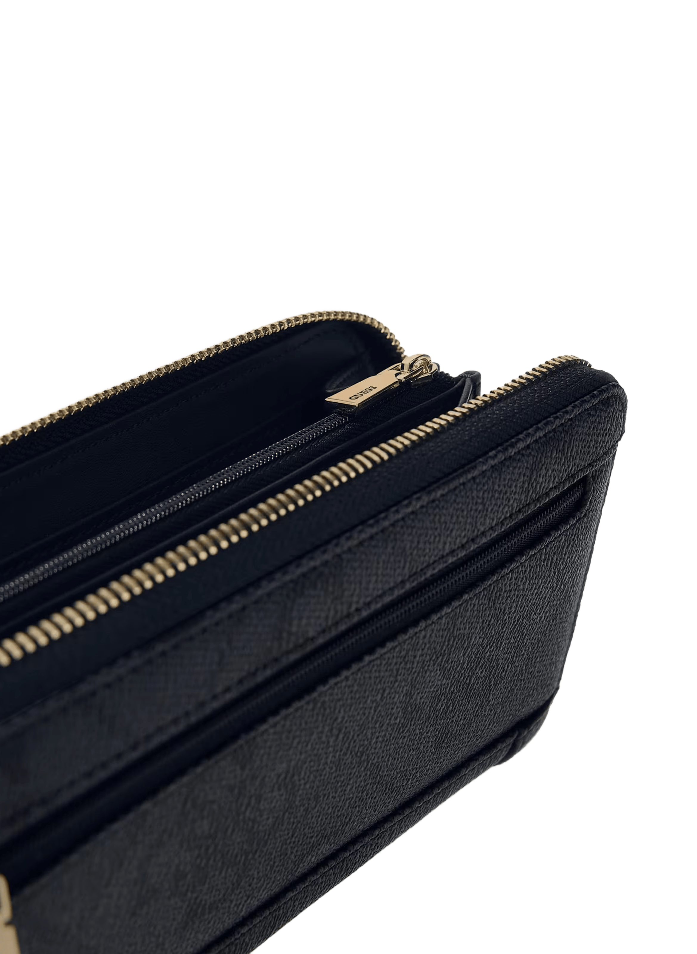 Portefeuille monogrammé effet cuir GUESS Gris