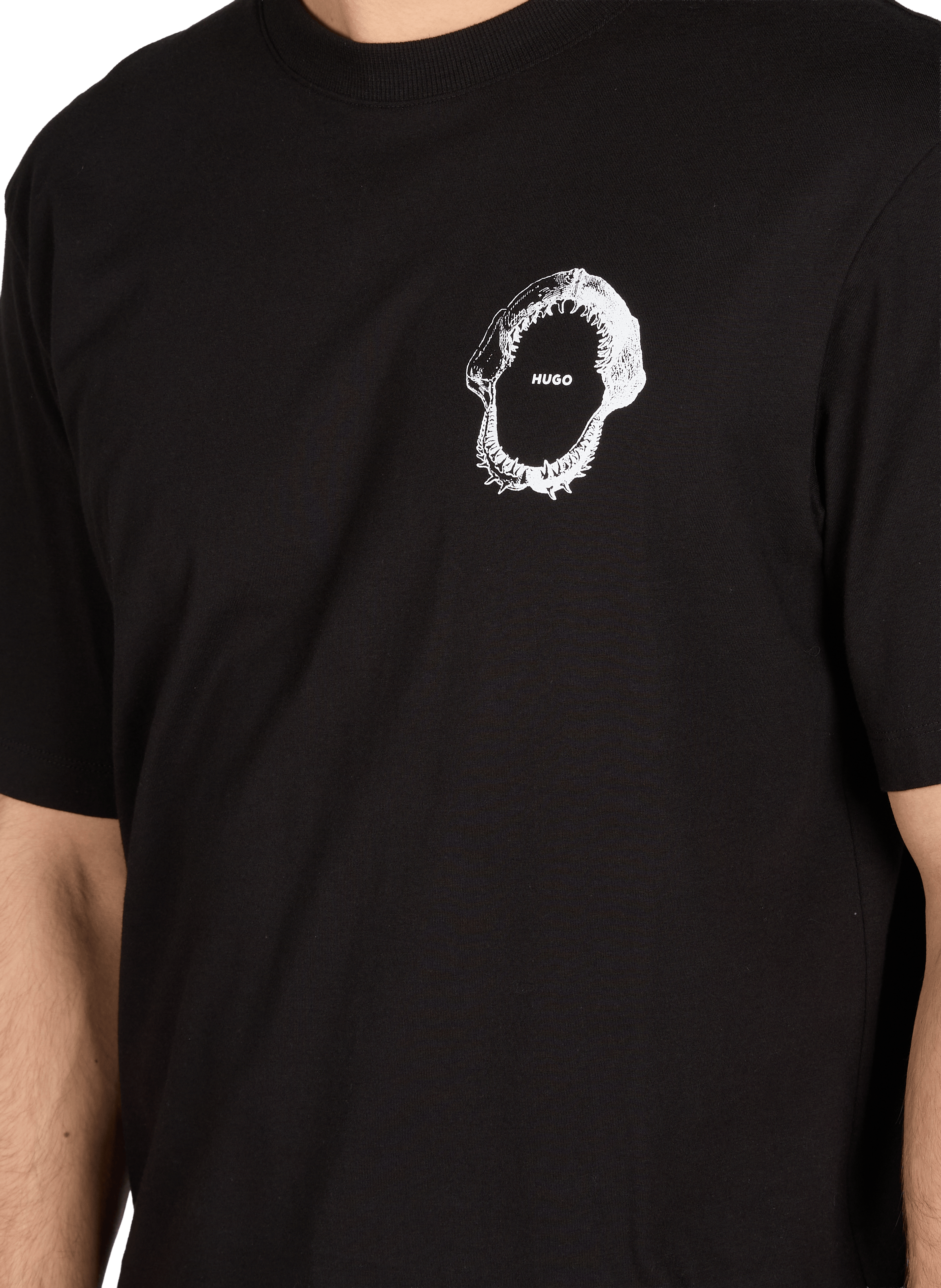 T-shirt à imprimé HUGO BLUE Noir