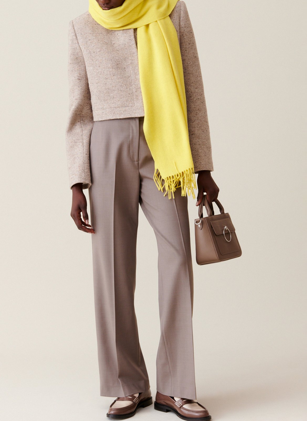 Veste droite col montant CLAUDIE PIERLOT Beige