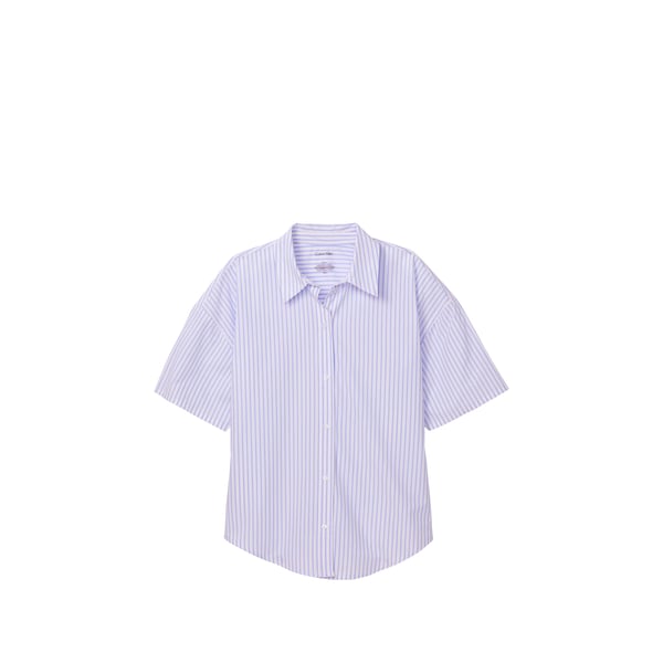 Calvin Chemise de nuit courte rayée en coton