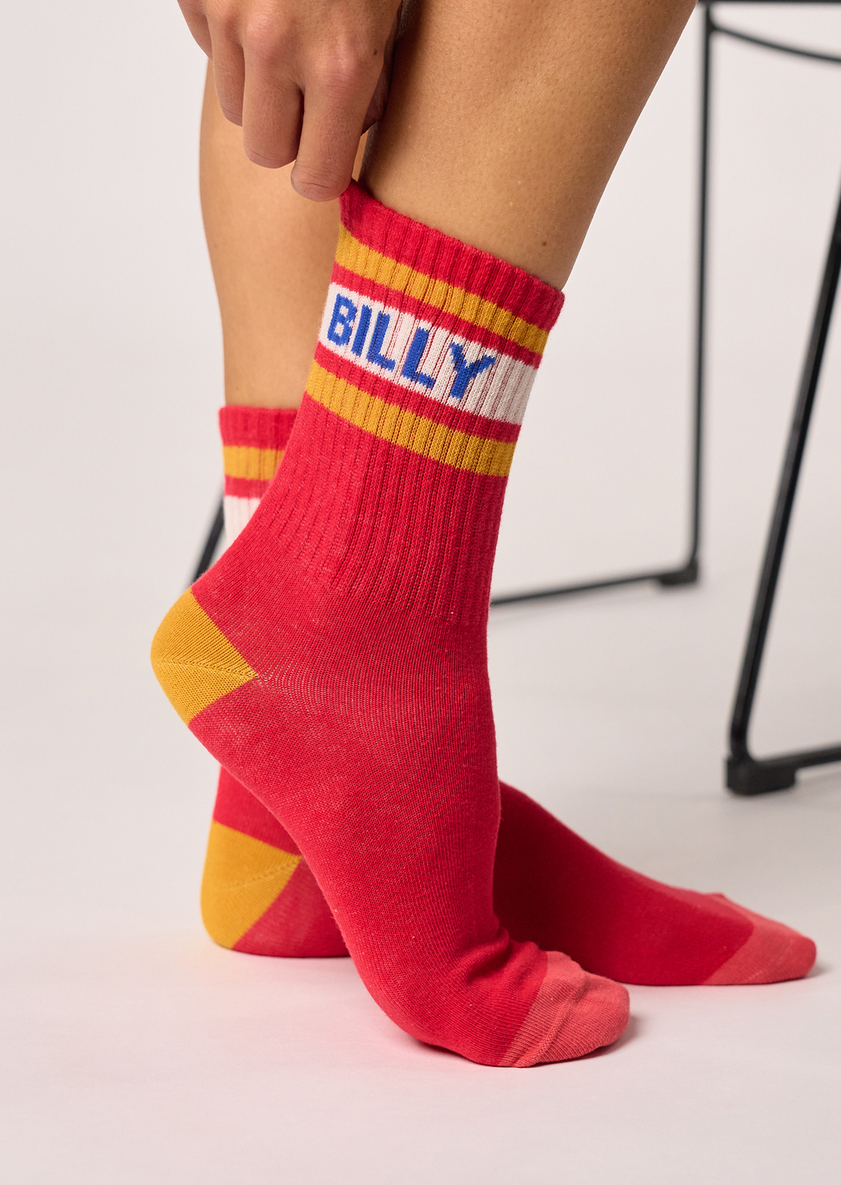 Chaussettes en coton tennis BILLYBELT Rouge