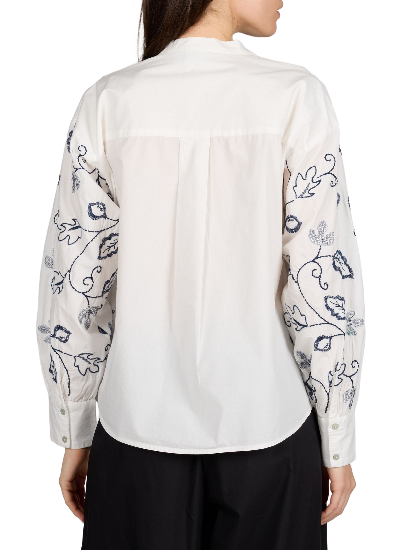 Chemise à broderie en coton  VILA Beige