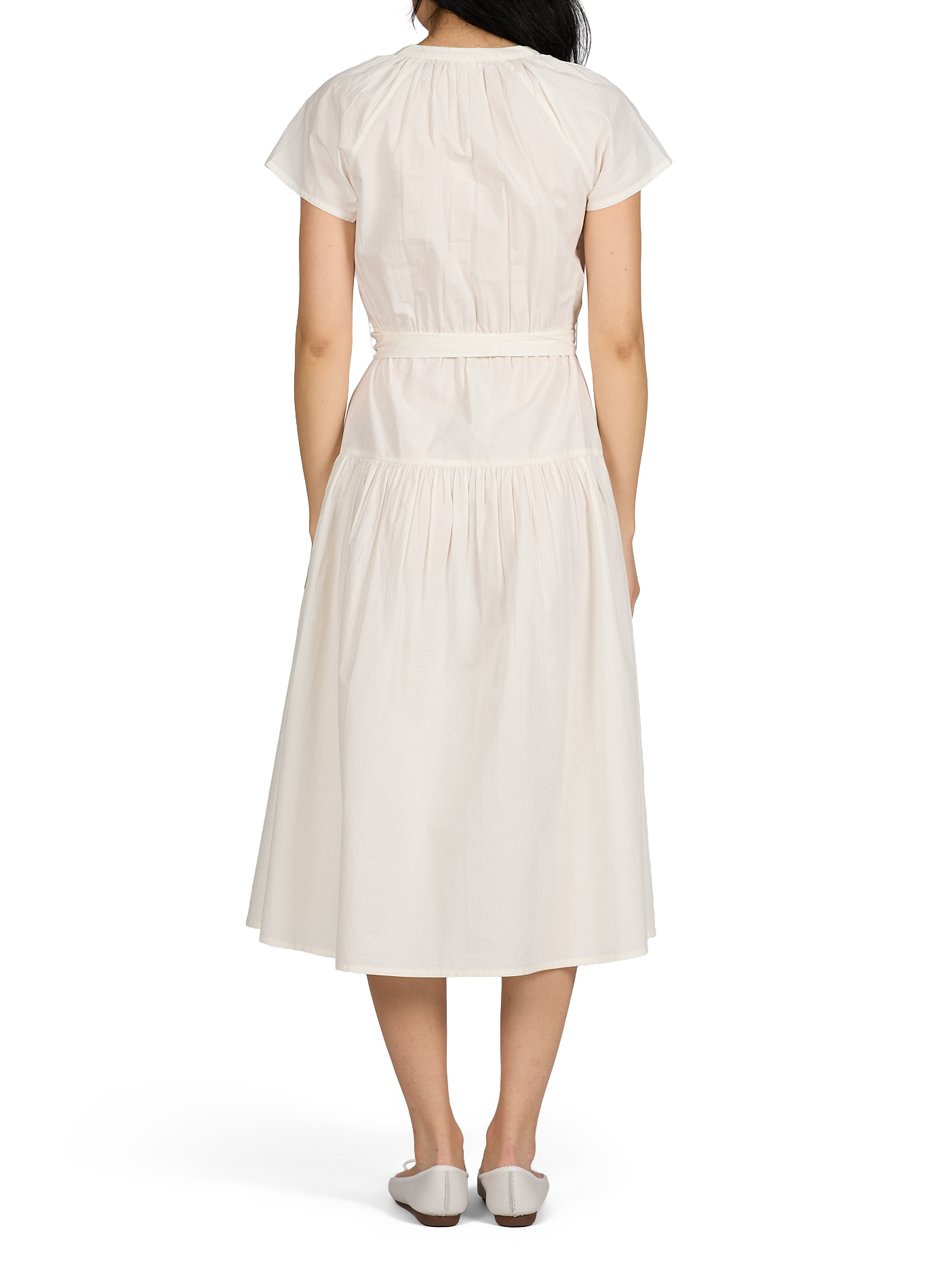 Robe Rachel en coton  PETITE MENDIGOTE Blanc