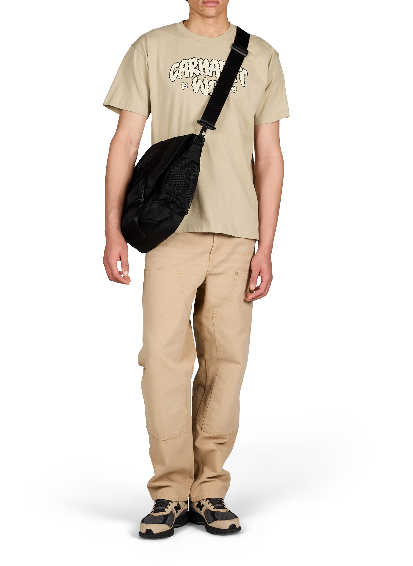 Pantaloni diritti in cotone CARHARTT WIP Marrone