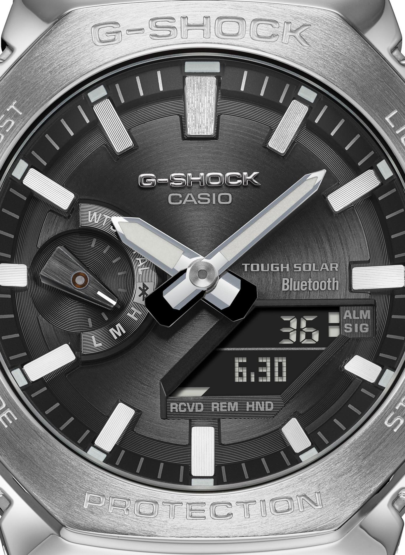 Montre quartz en acier CASIO Argent