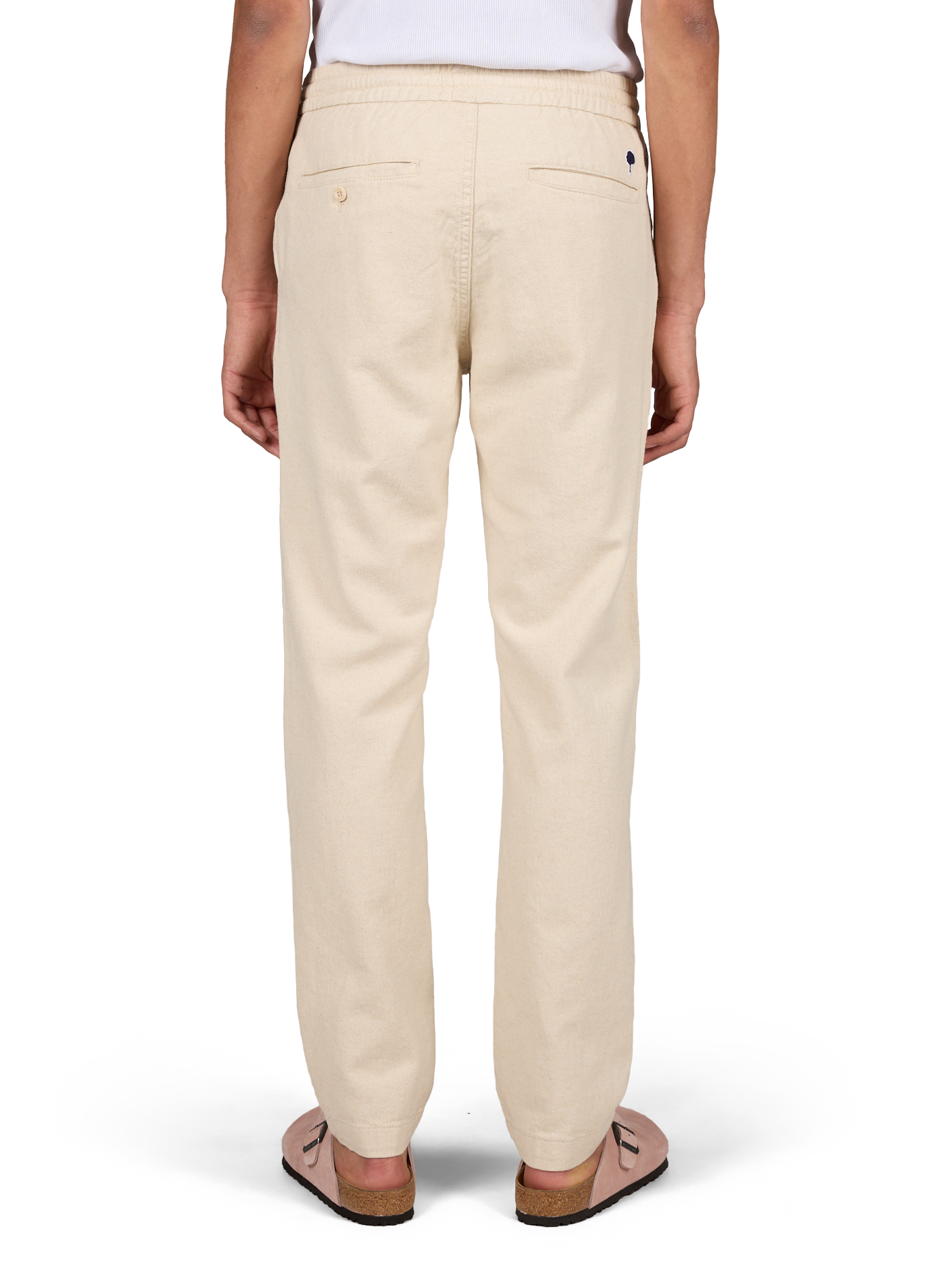 Dreuille cotton and linen trousers FAGUO Beige