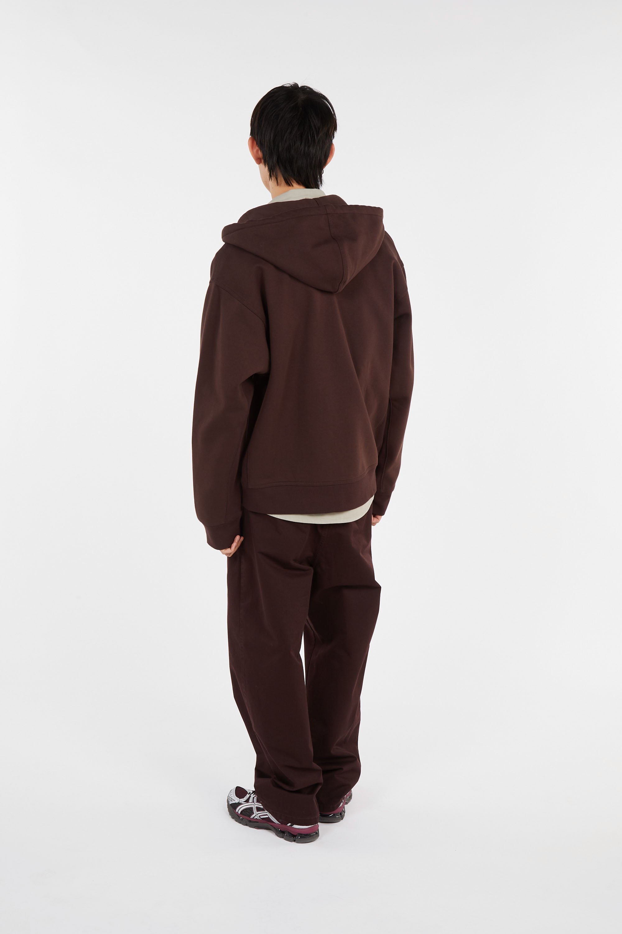 Sweatshirt zippé hooded american script CARHARTT WIP Marron