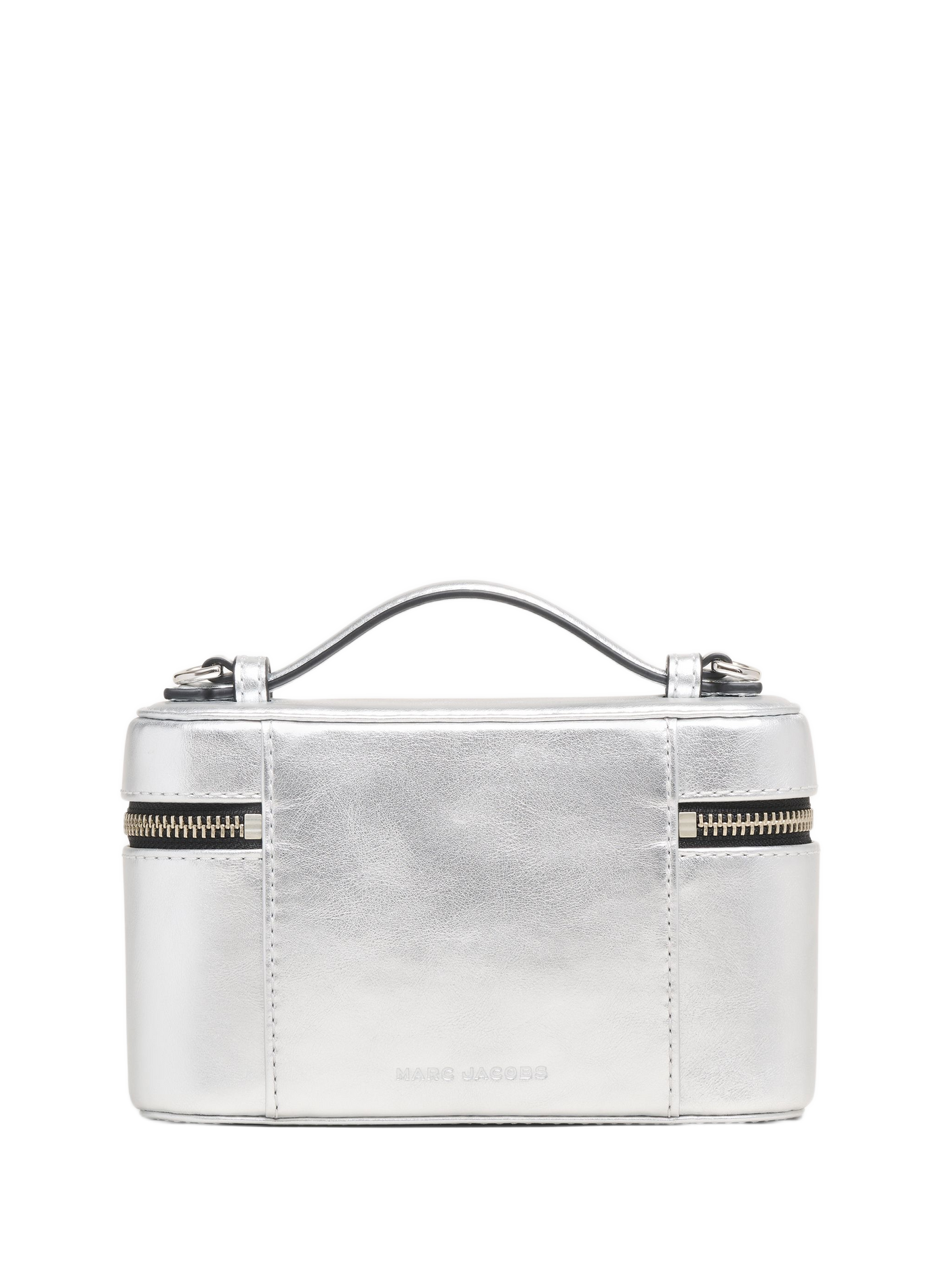 Pochette The Scene Vanity en cuir métallisé MARC JACOBS Argent