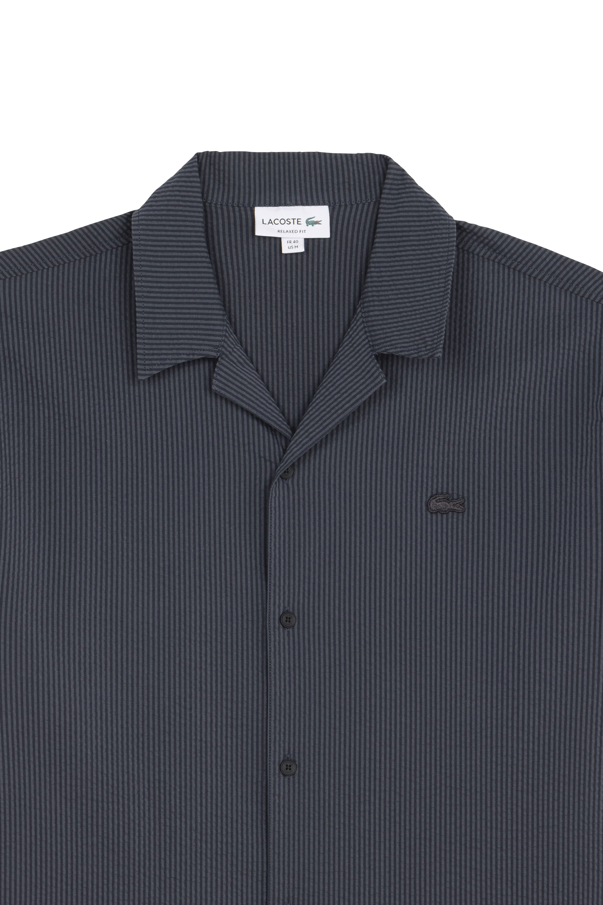 Chemise chemise casual manches co LACOSTE Noir
