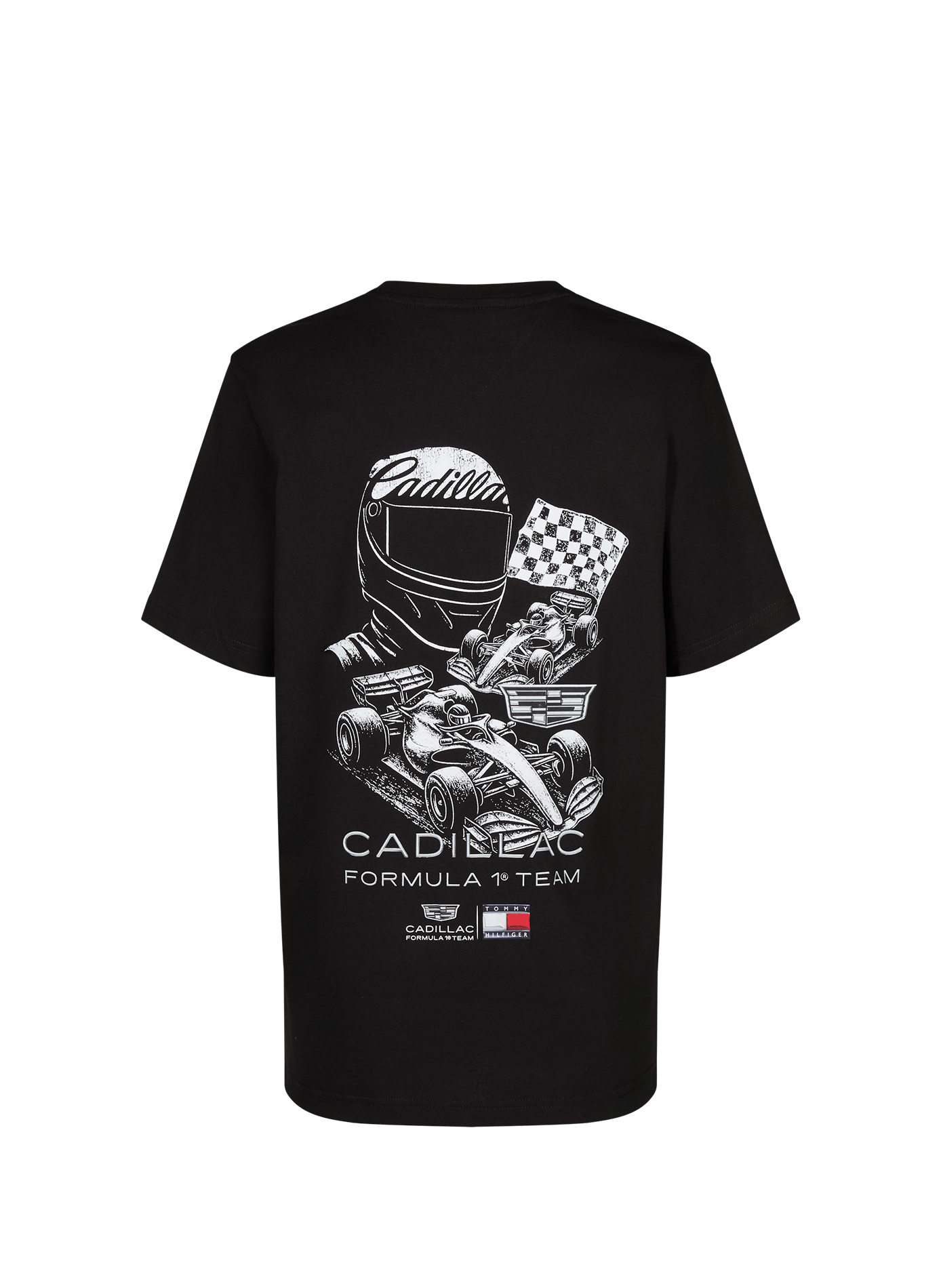 Camiseta Cadillac F1 Team con logo de algodón TOMMY HILFIGER Negro