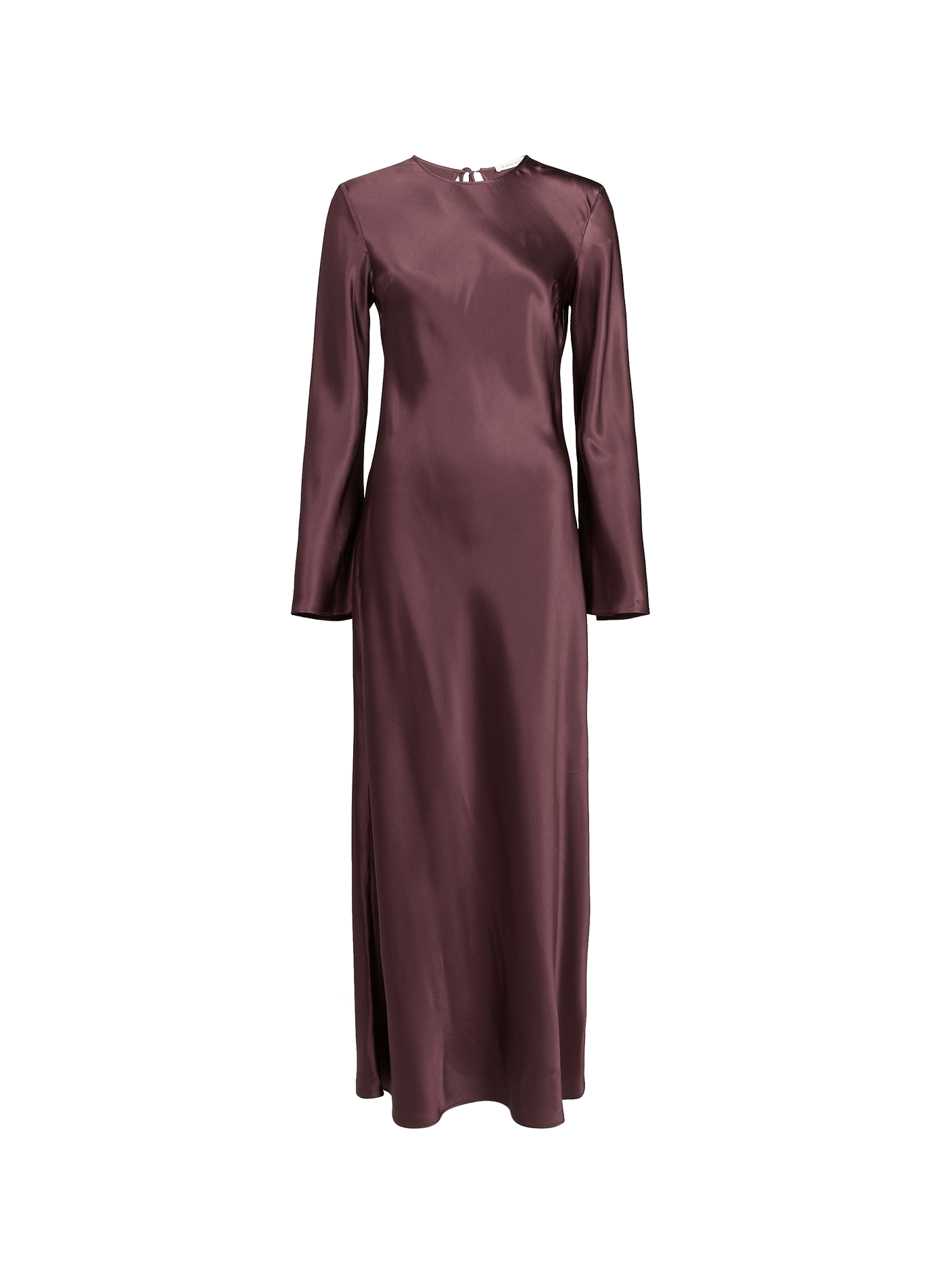Robe longue Parisa à manches évasées en soie BY MALENE BIRGER Rouge