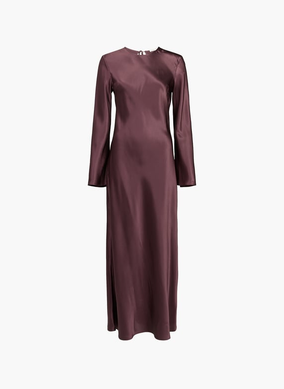malene birger red dress Venus Long Sleeve Dress