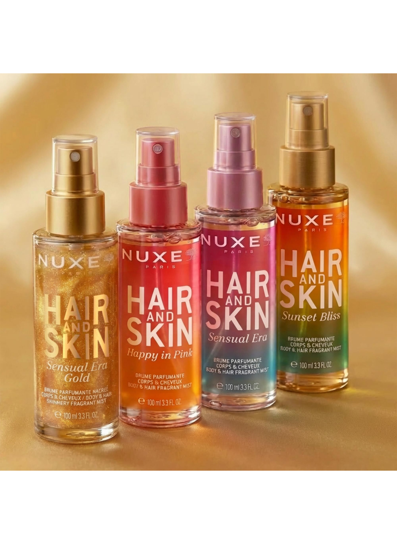 Nuxe Hair & Skin Sensual Era Gold - Parelspray voor lichaam en haar met een sensuele geur NUXE No color