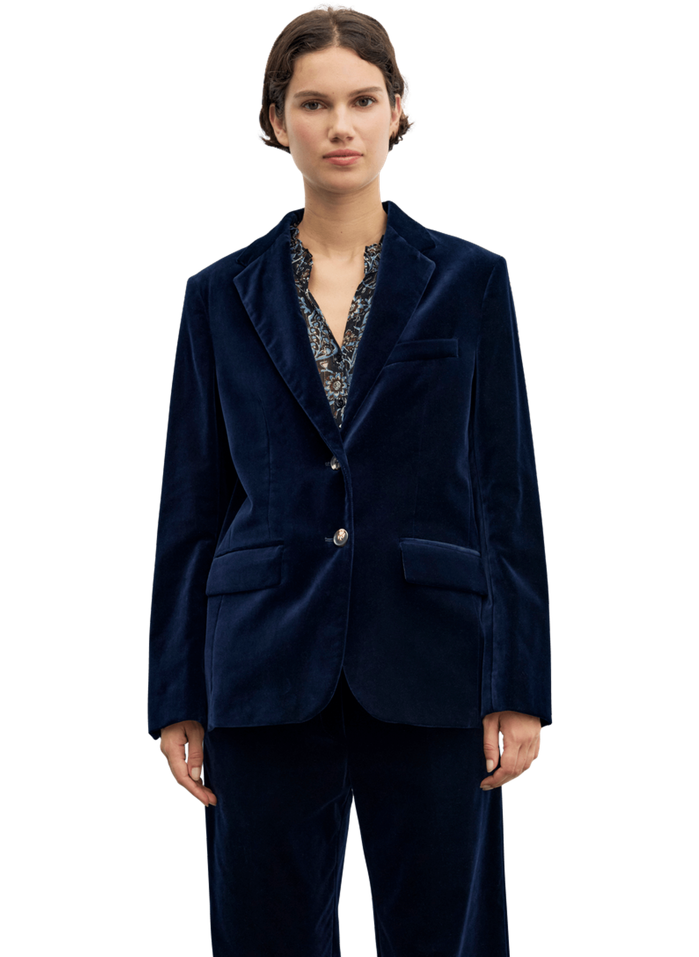 Veste en velours ras - jyna GERARD DAREL Bleu
