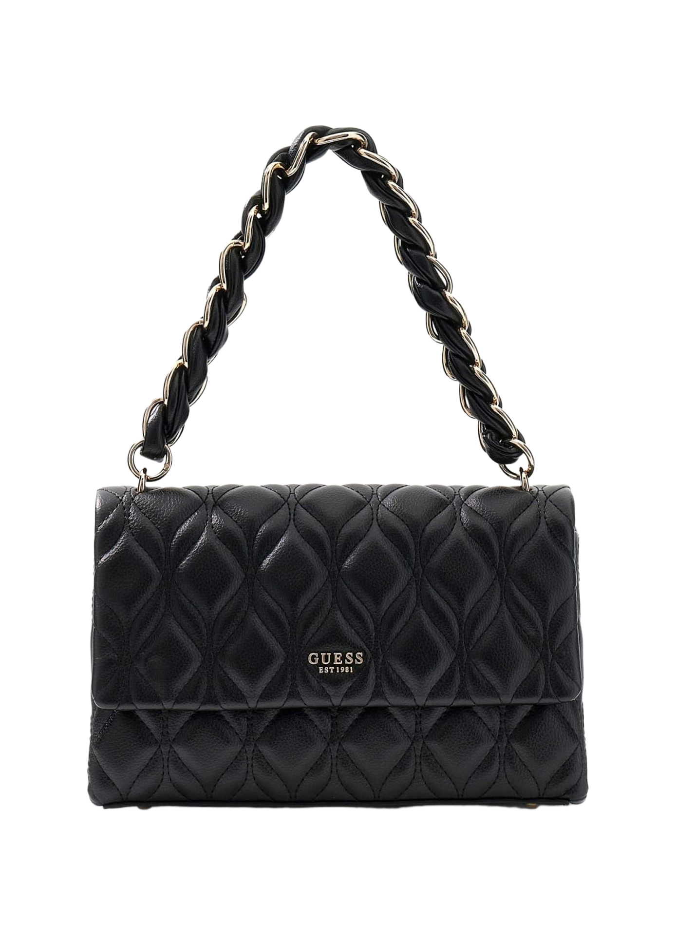 Gepolsterte Schultertasche MAXINE Black