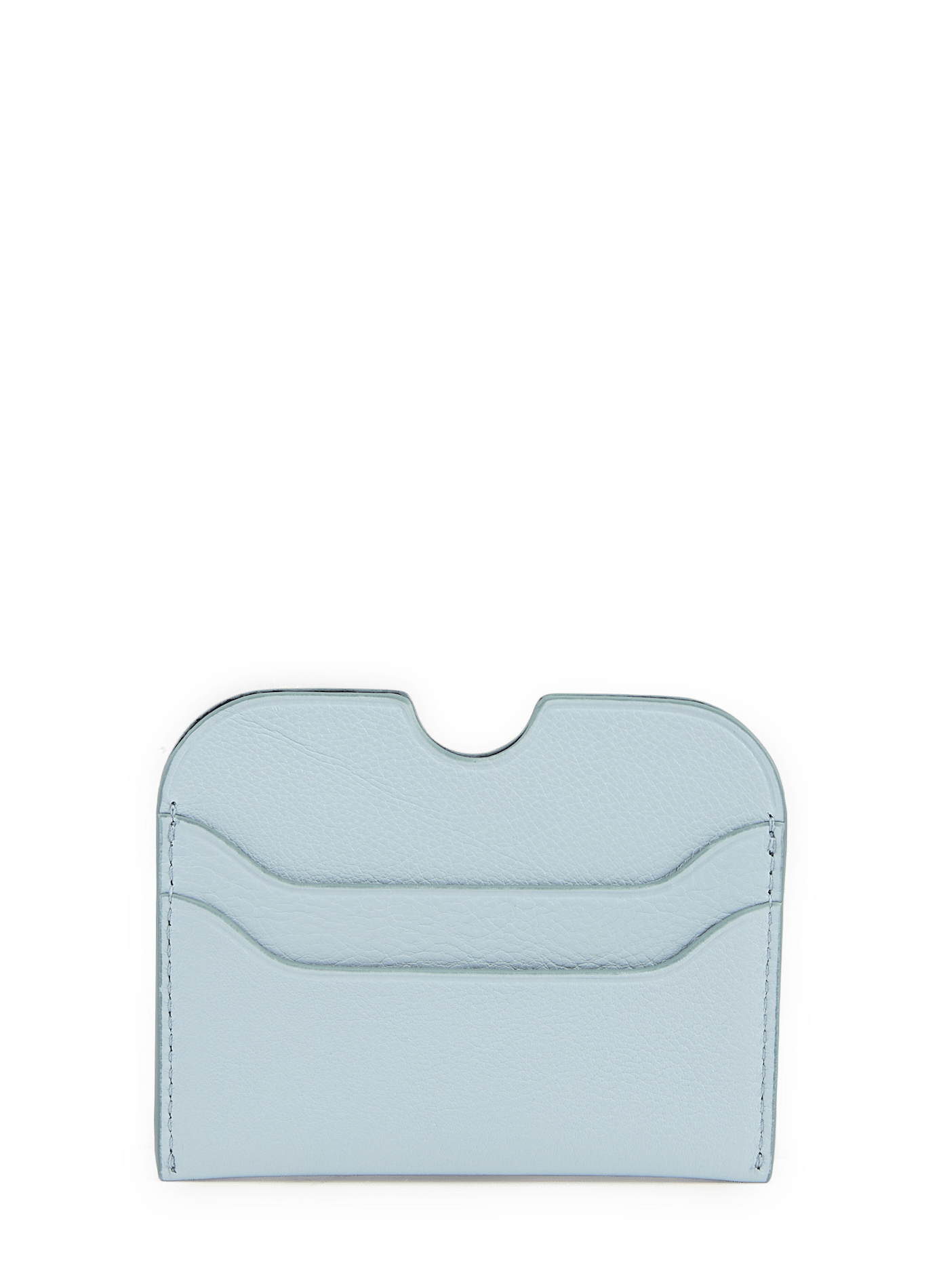 Porte-cartes à logo en cuir ACNE STUDIOS Bleu