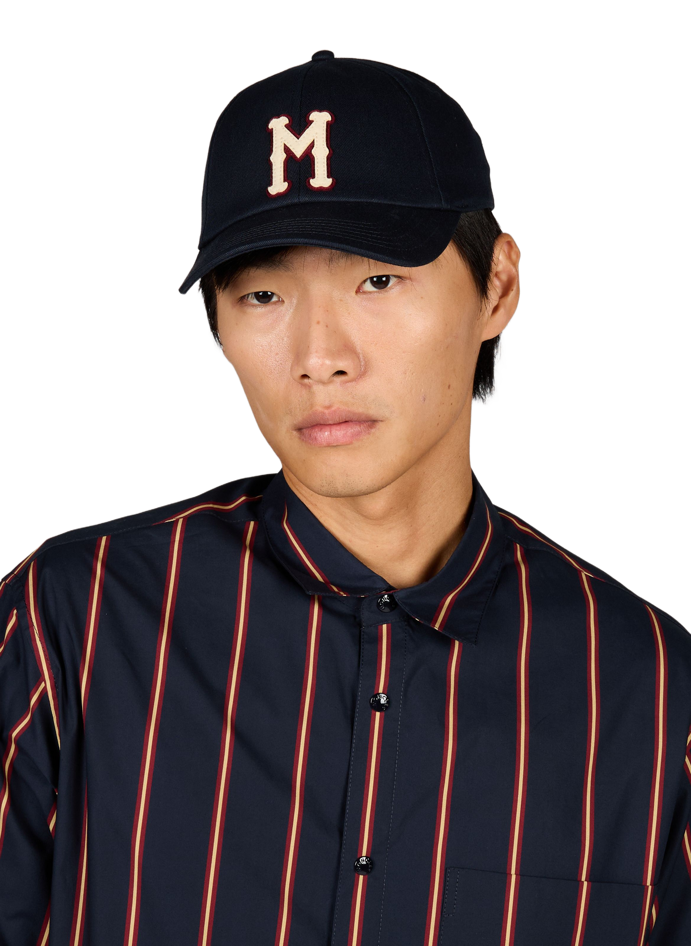 Cotton cap MONCLER Blue