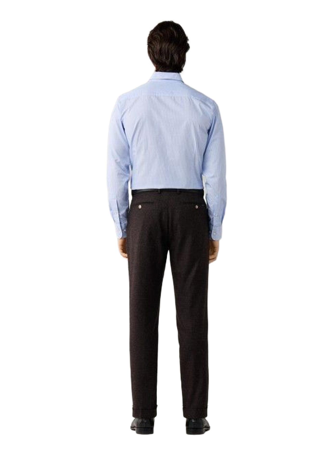 Pantalon à pinces droit uni HACKETT Marron