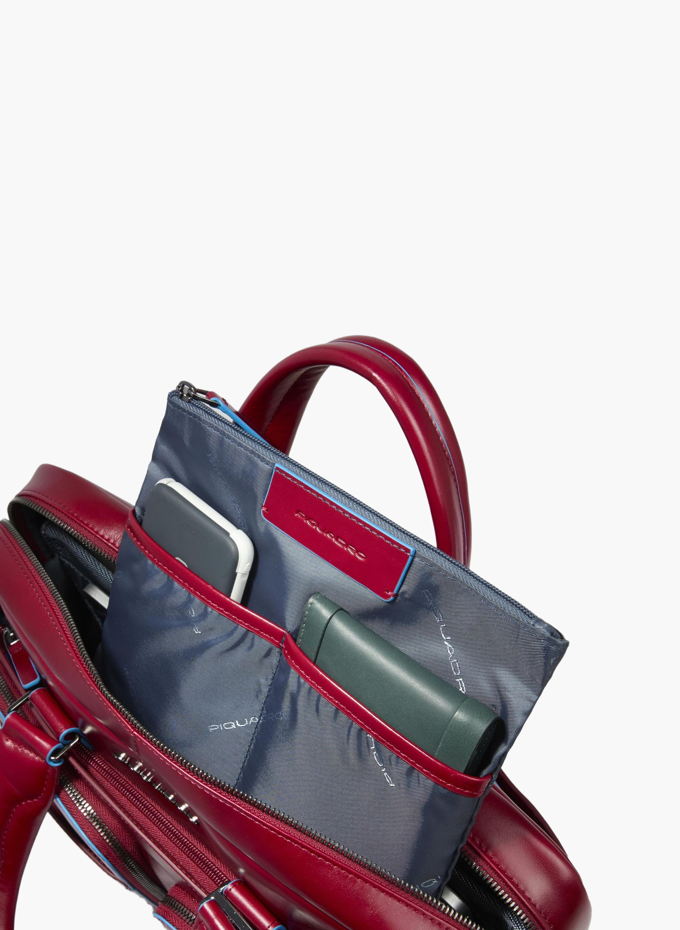 Sac d'ordinateur 15" personnalisable PIQUADRO Rouge