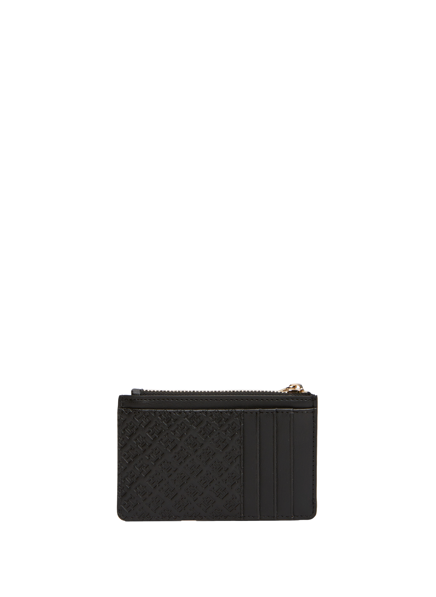 Plain zipped cardholder TOMMY HILFIGER Black