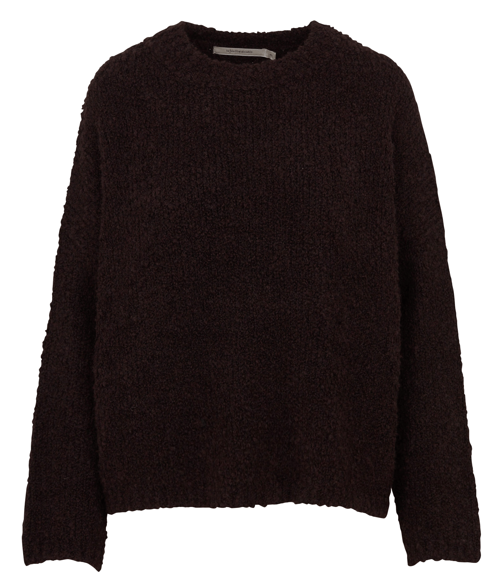 Oversized trui van wolmix LA FEE MARABOUTEE Bruin
