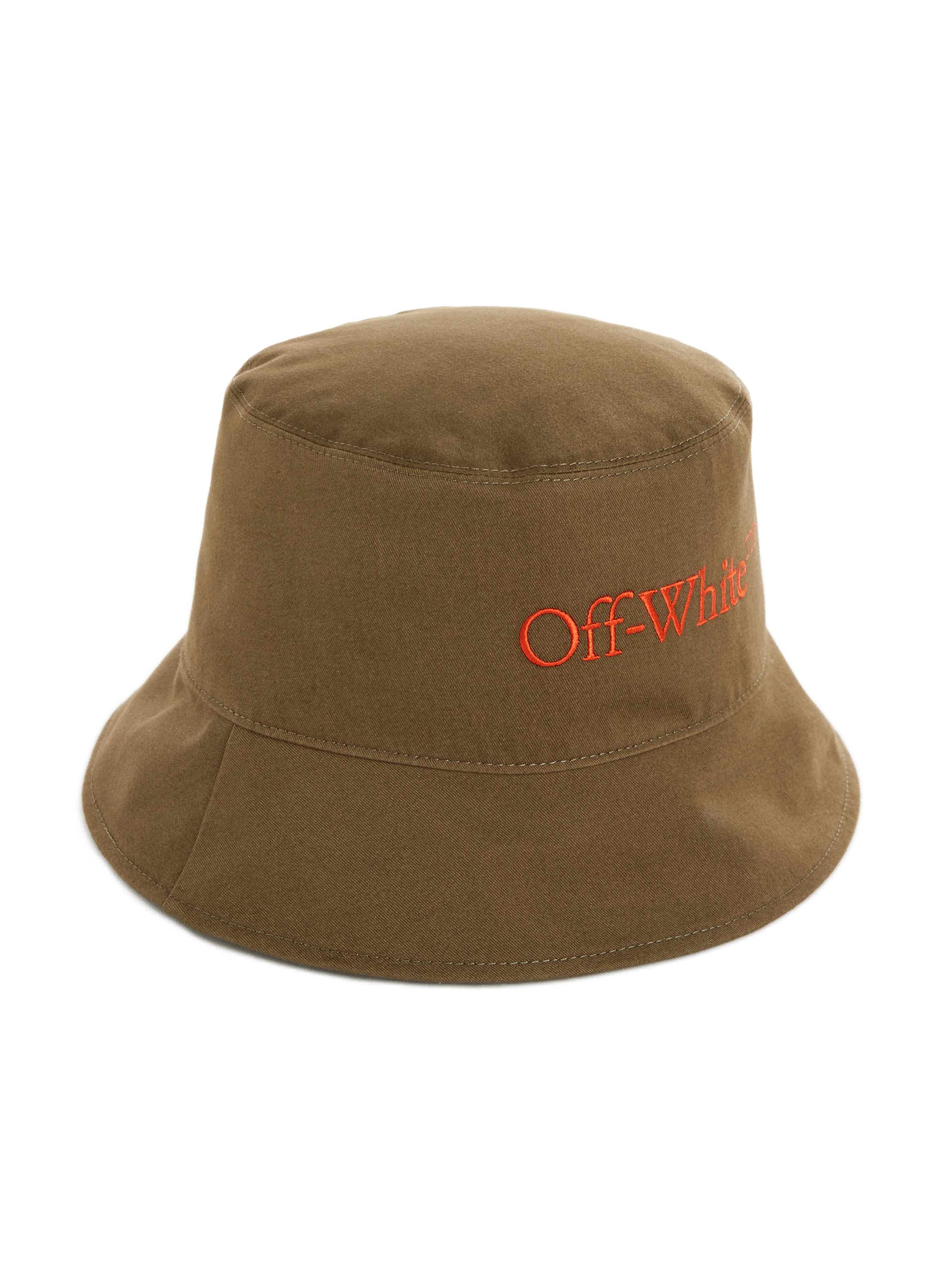 Reversible cotton bucket hat OFF-WHITE Green
